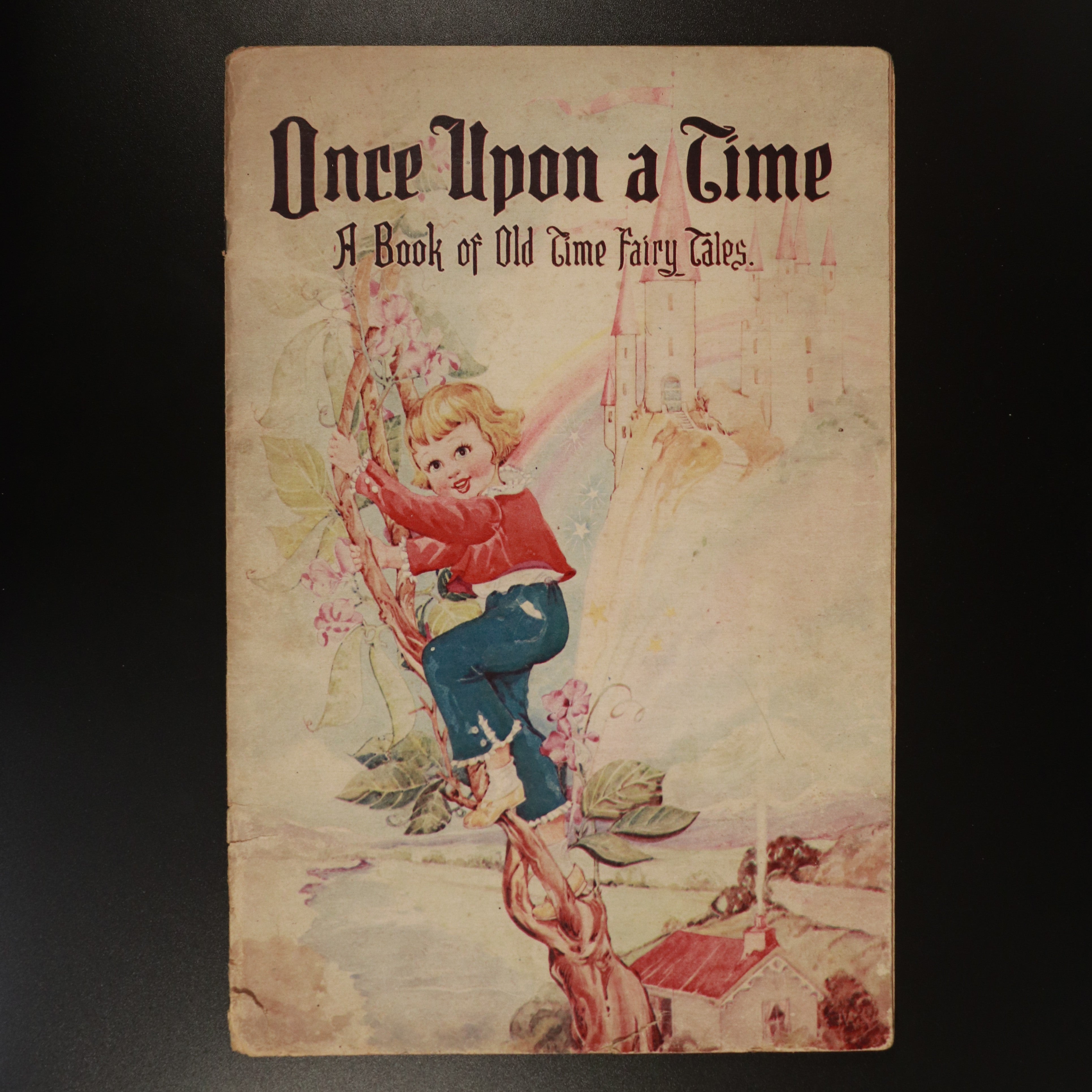 c1946 Once Upon A Time Book Of Old Time Fairy Tales Antique Childrens Book