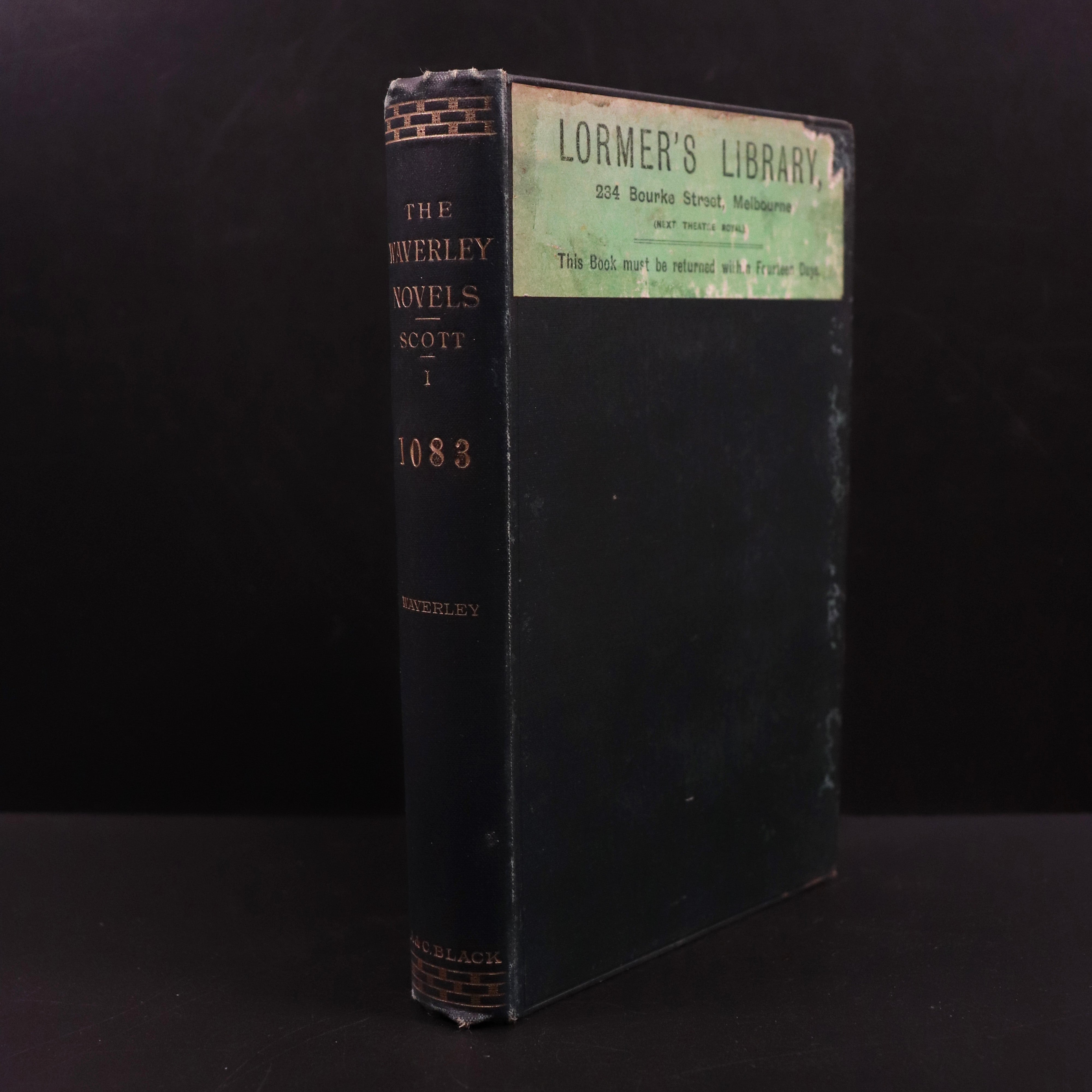 1886 Waverley Sixty Years by Walter Scott Antique Fiction Book Waverley Novels
