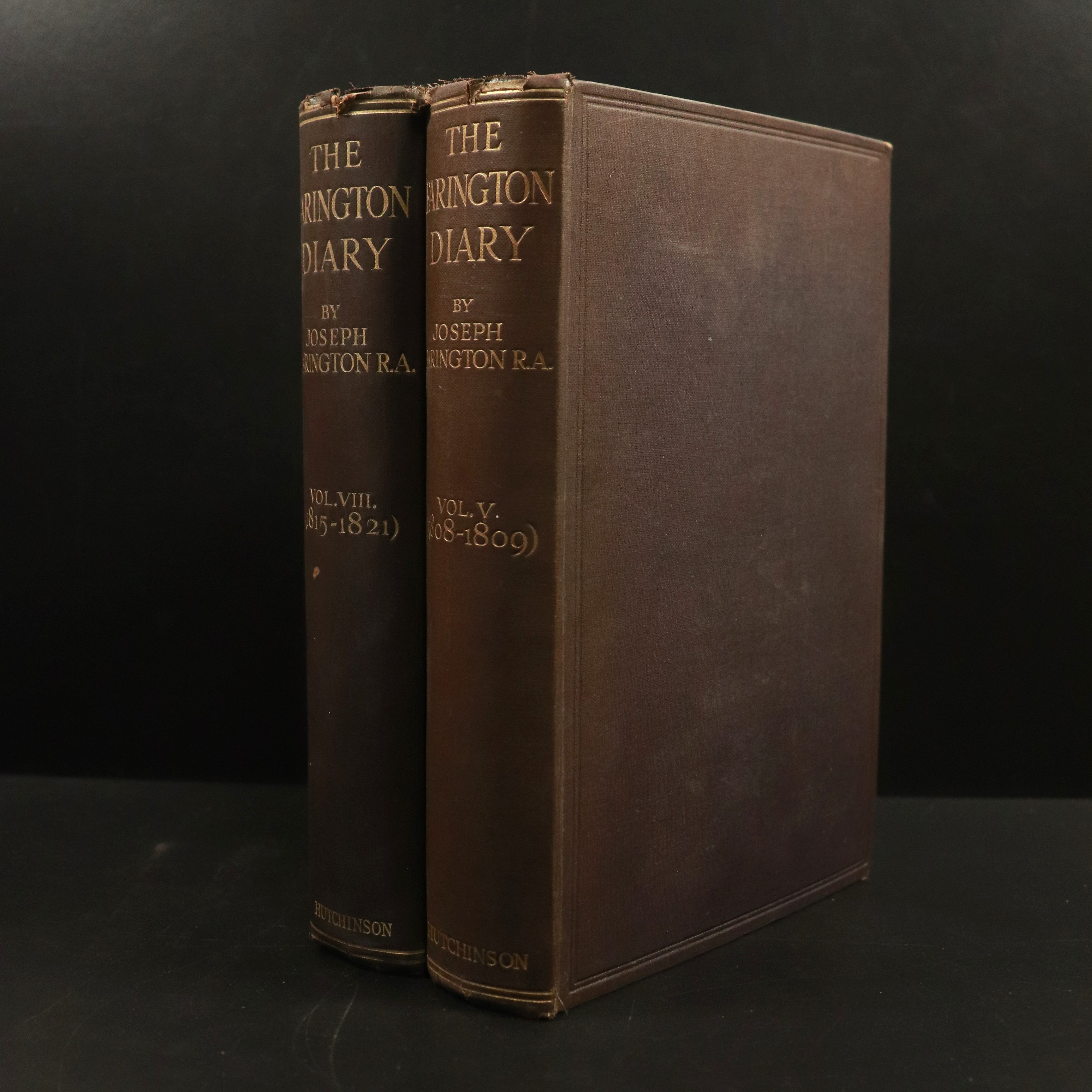 1925 2vol The Farington Diary by Joseph Farington Antique British History Books