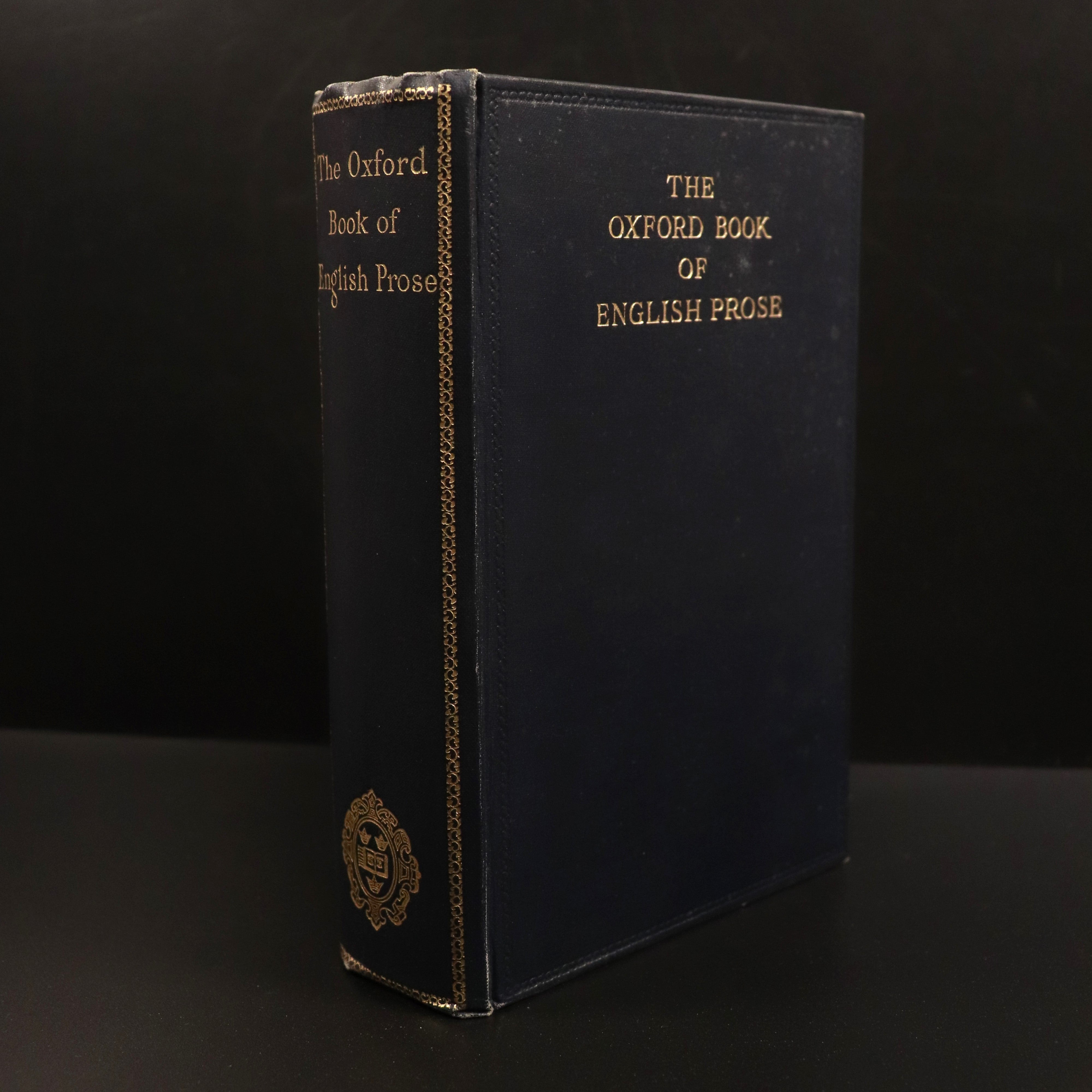 1925 The Oxford Book Of English Prose A. Quiller-Couch Antique Literature Book