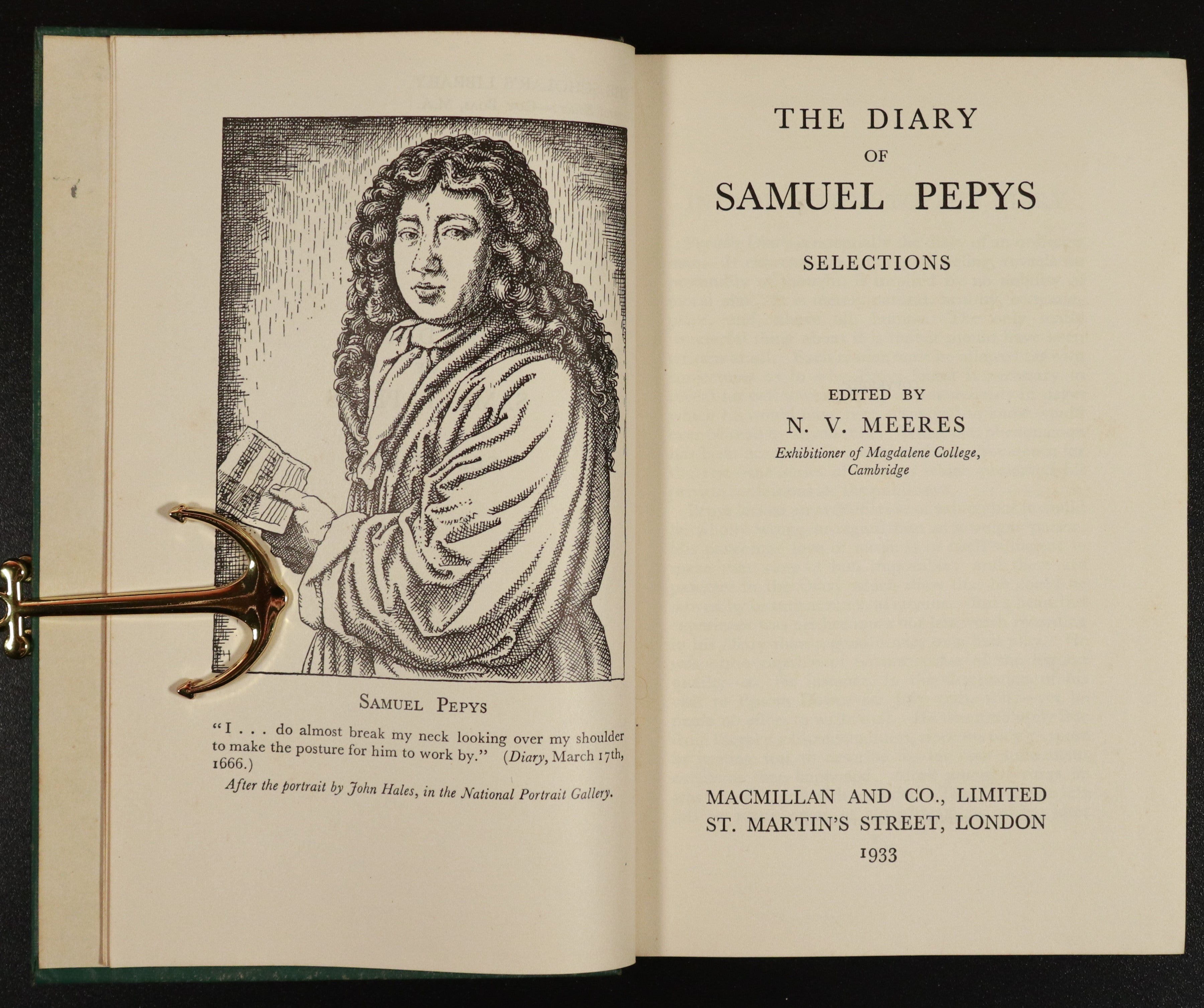 1933 The Diary Of Samuel Pepys Selections British History Book