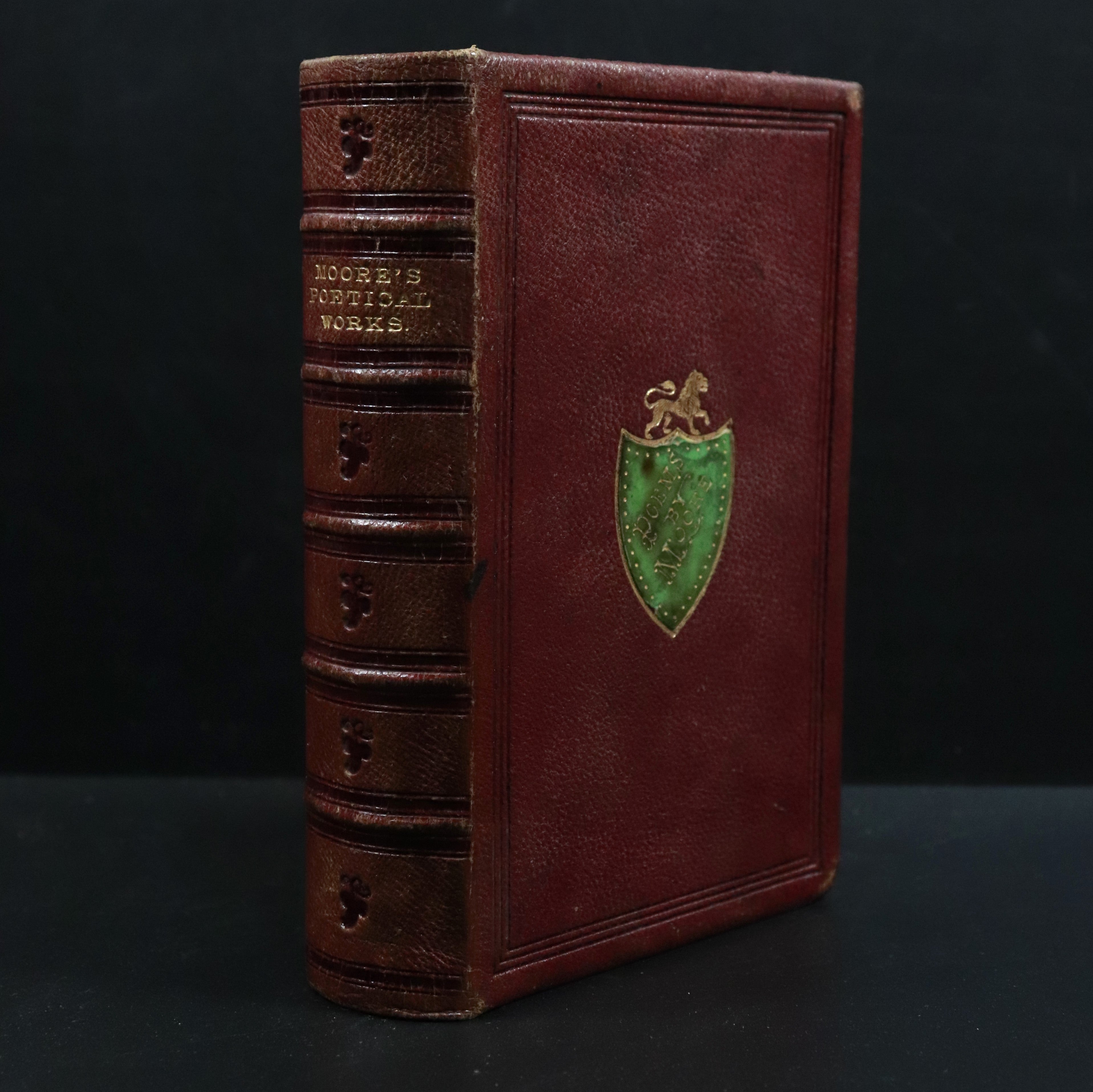 c1875 The Poetical Works Of Thomas Moore Antiquarian Irish Poetry Book