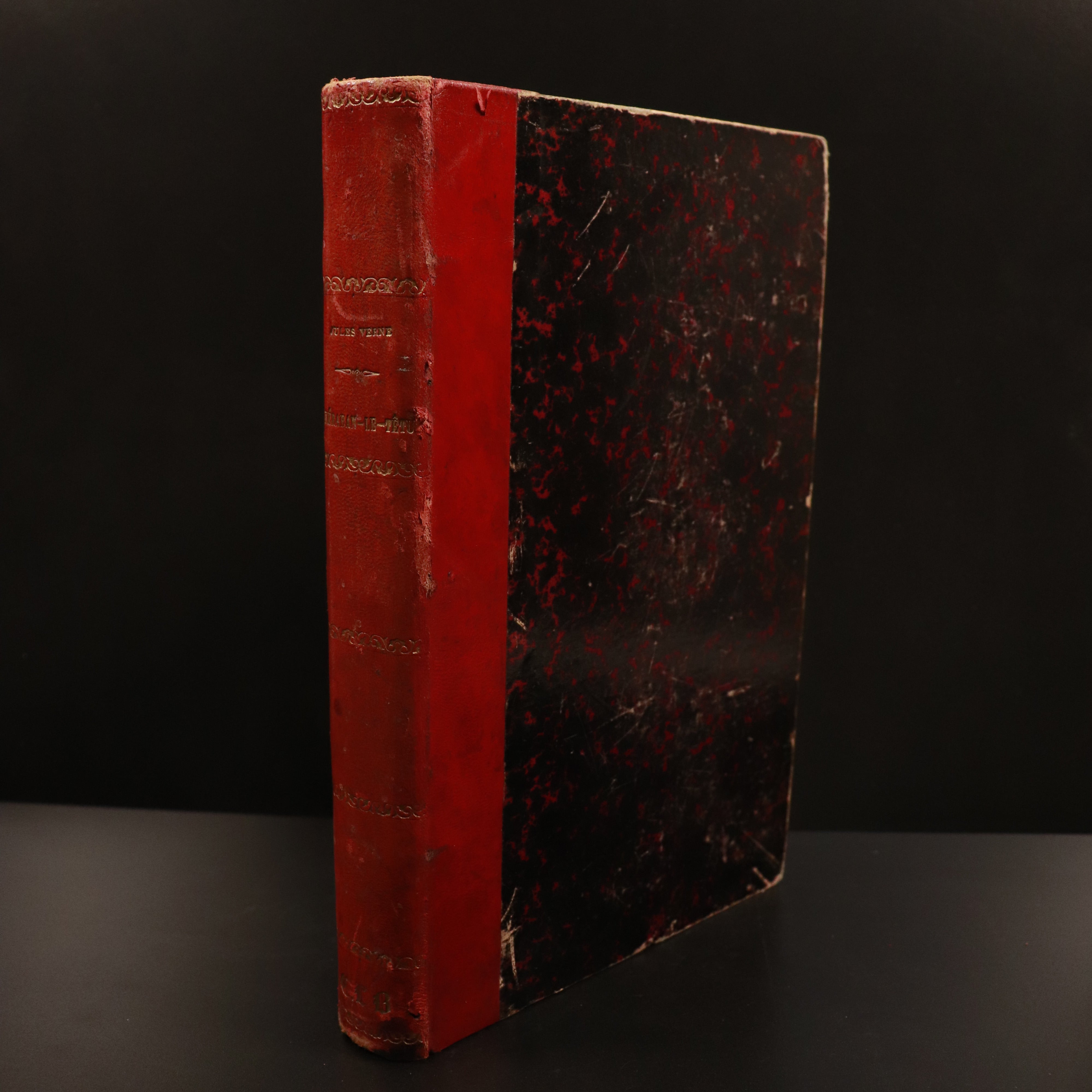 c1880 Keraban Le Tetu Jules Verne Antiquarian French Fiction Book