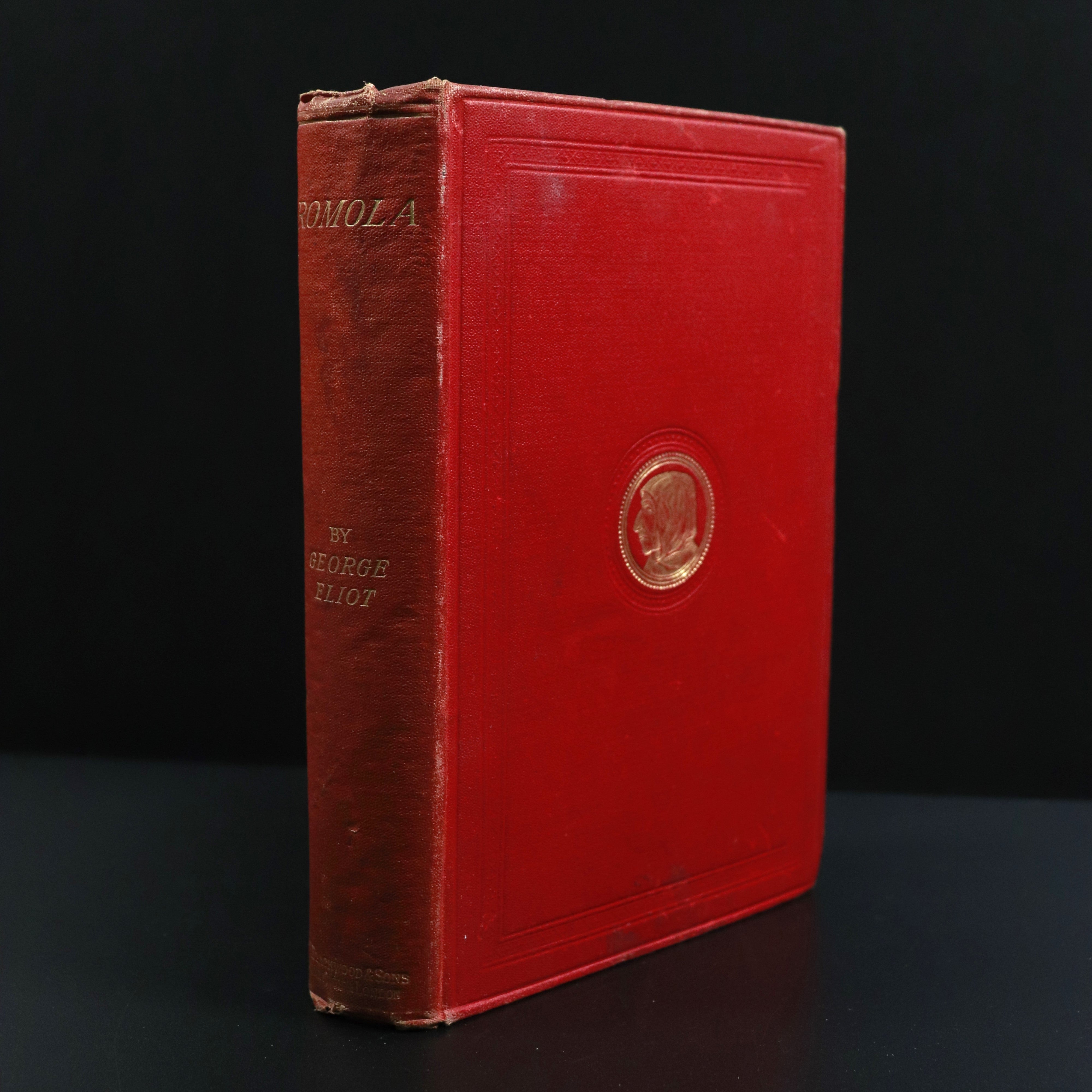 c1894 Romola by George Eliot Antique Fiction Book Female Author