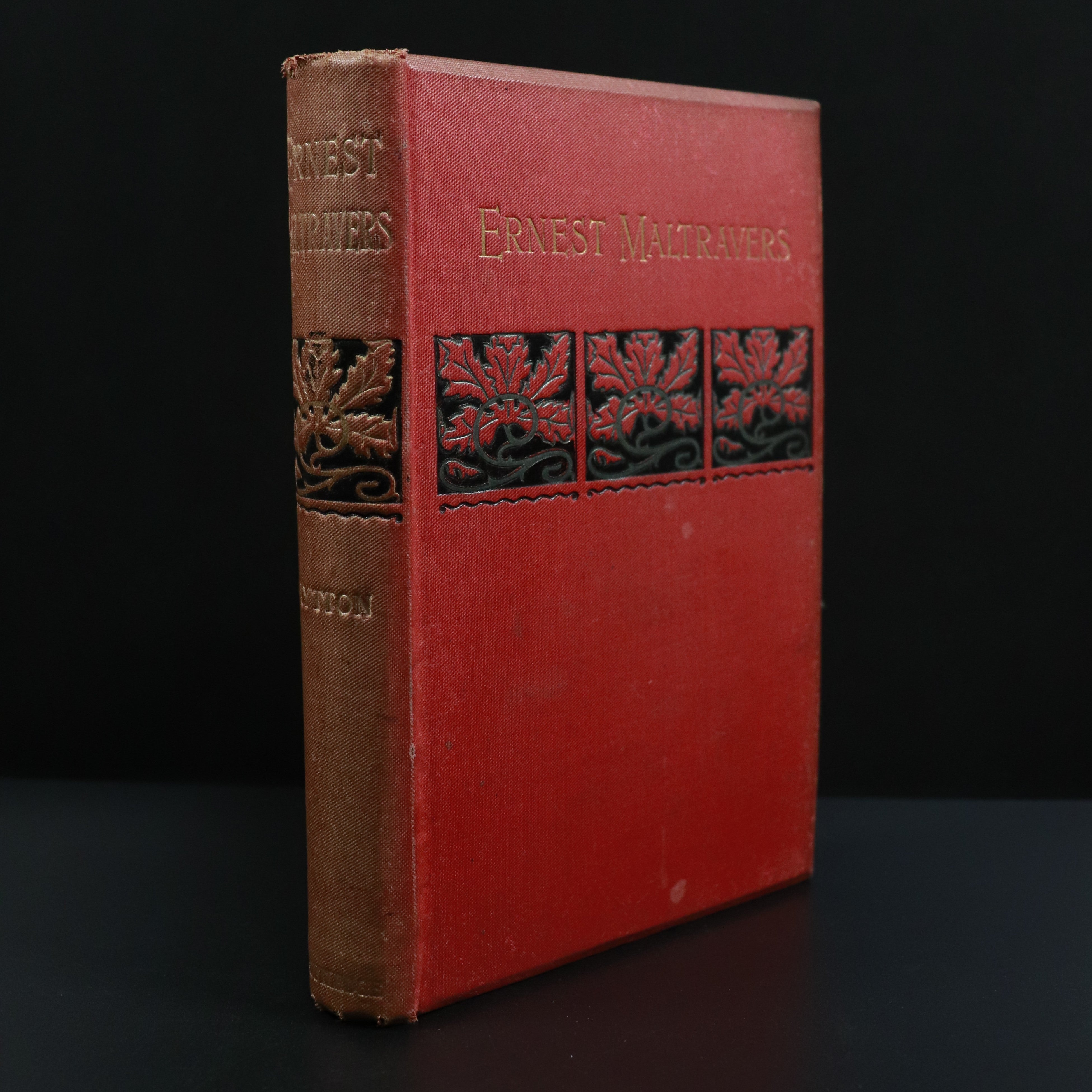 c1895 Ernest Maltravers by Lord Lytton Antiquarian British Fiction Book