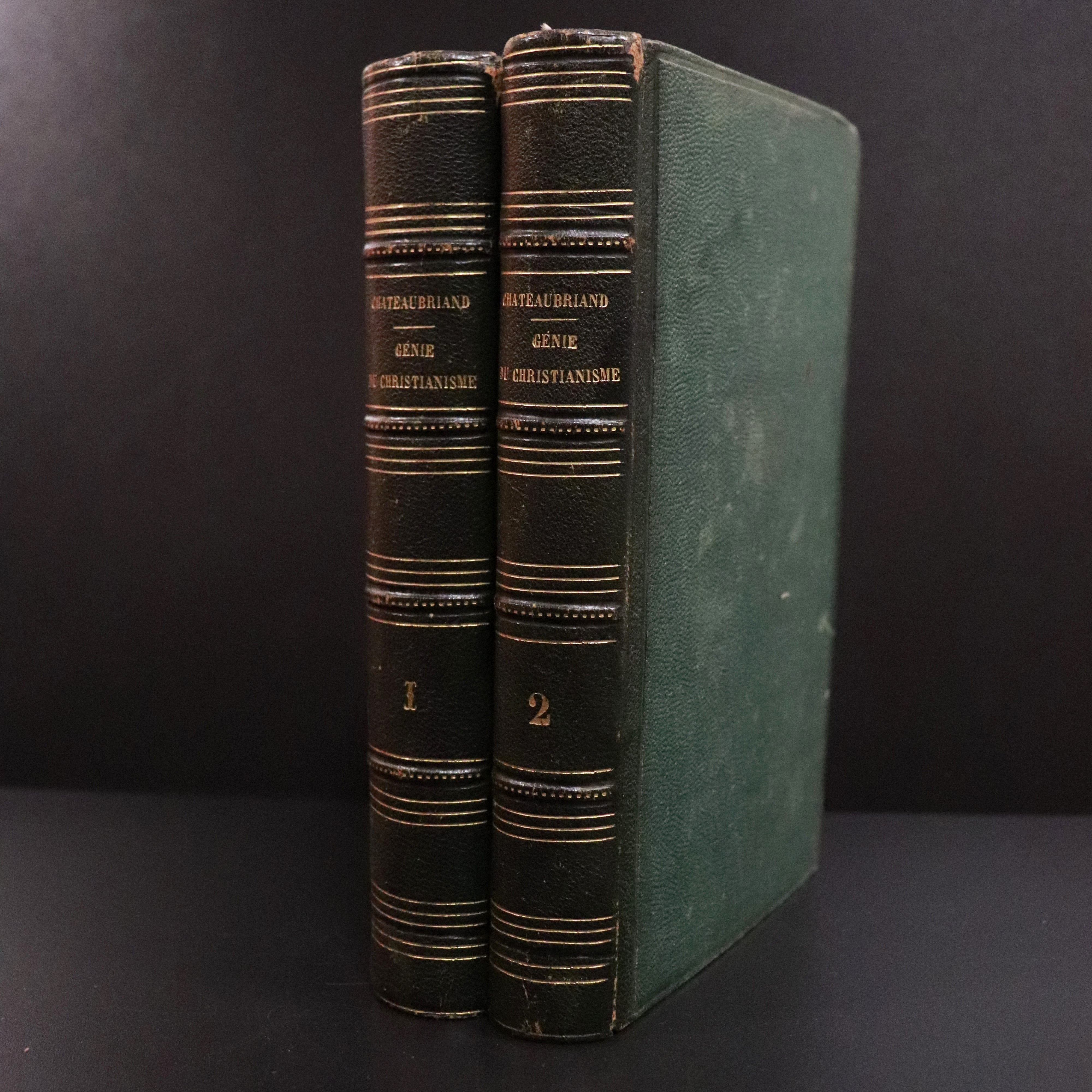 1854 2vol Le Genie Du Christianisme by de Chateaubriand Antiquarian French Books