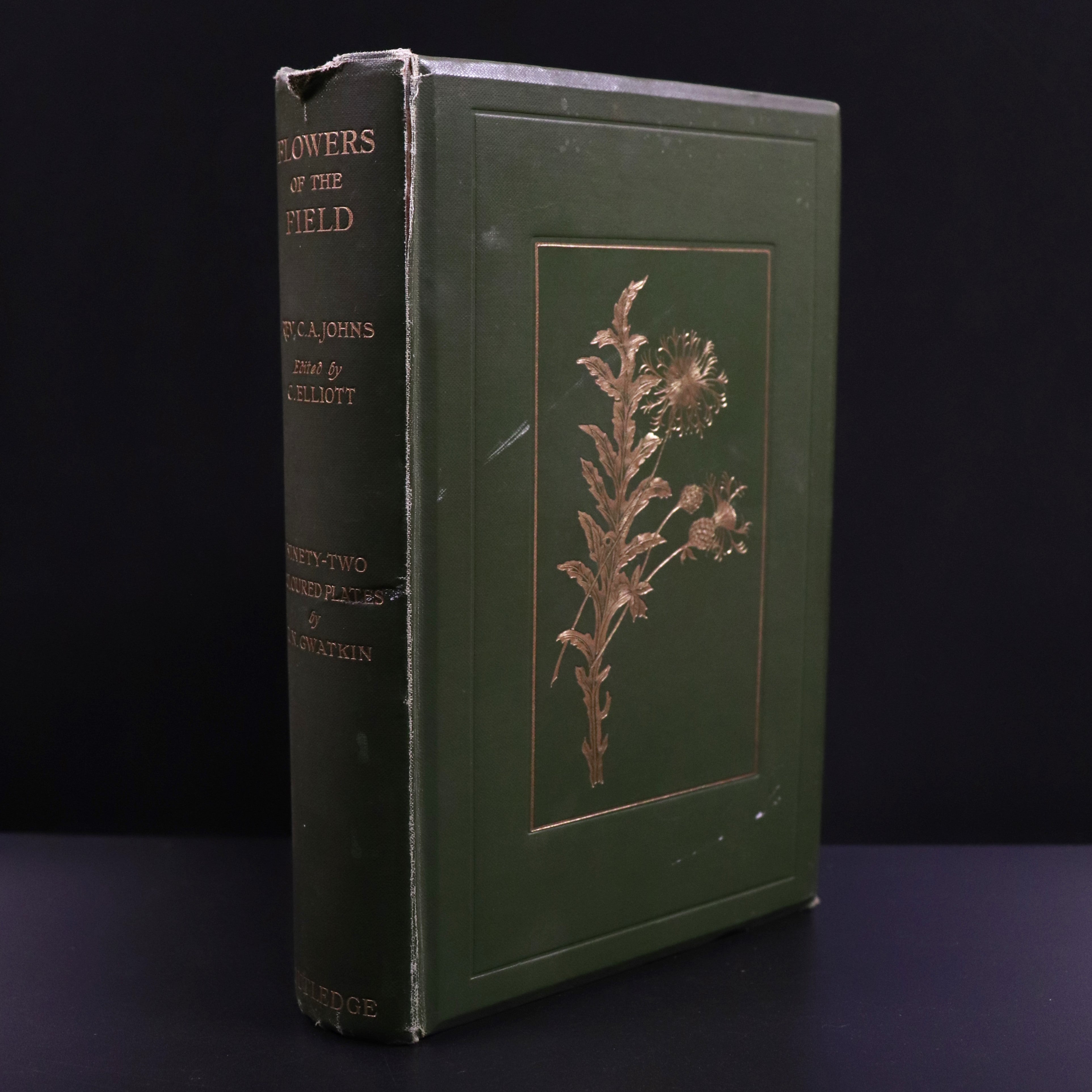 1909 Flowers Of The Field by C.A Johns & C. Elliott Antique Flora Reference Book