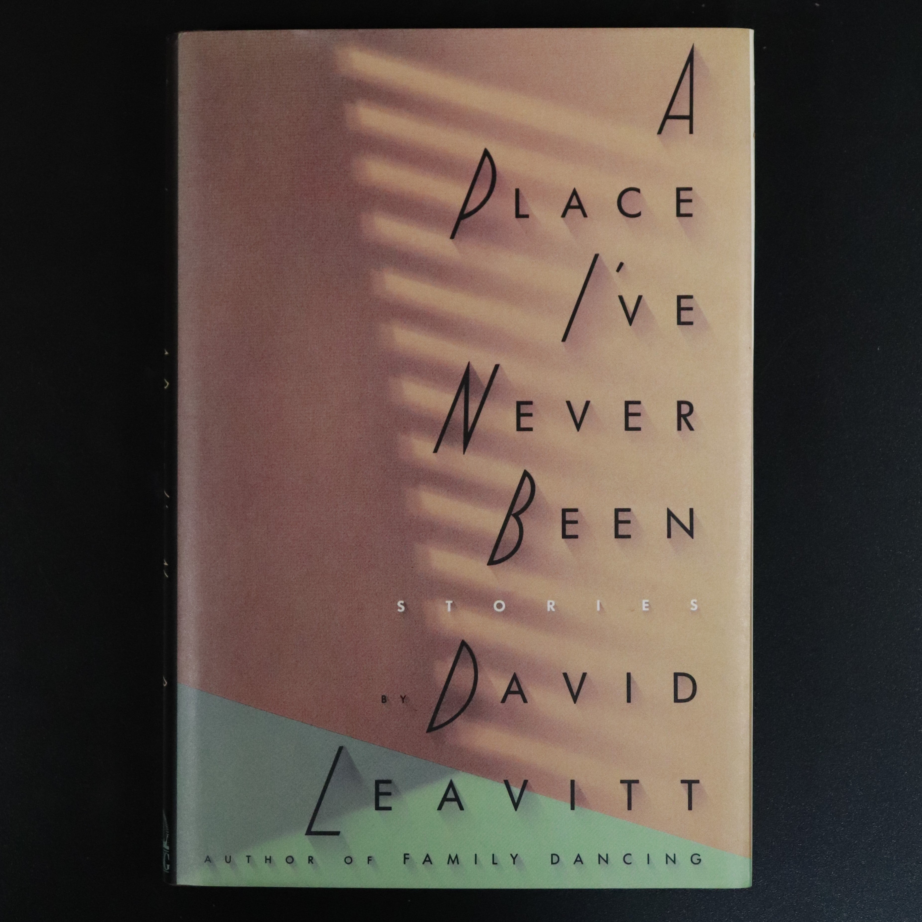 1990 A Place I've Never Been by David Leavitt 1st Edition Fiction Book