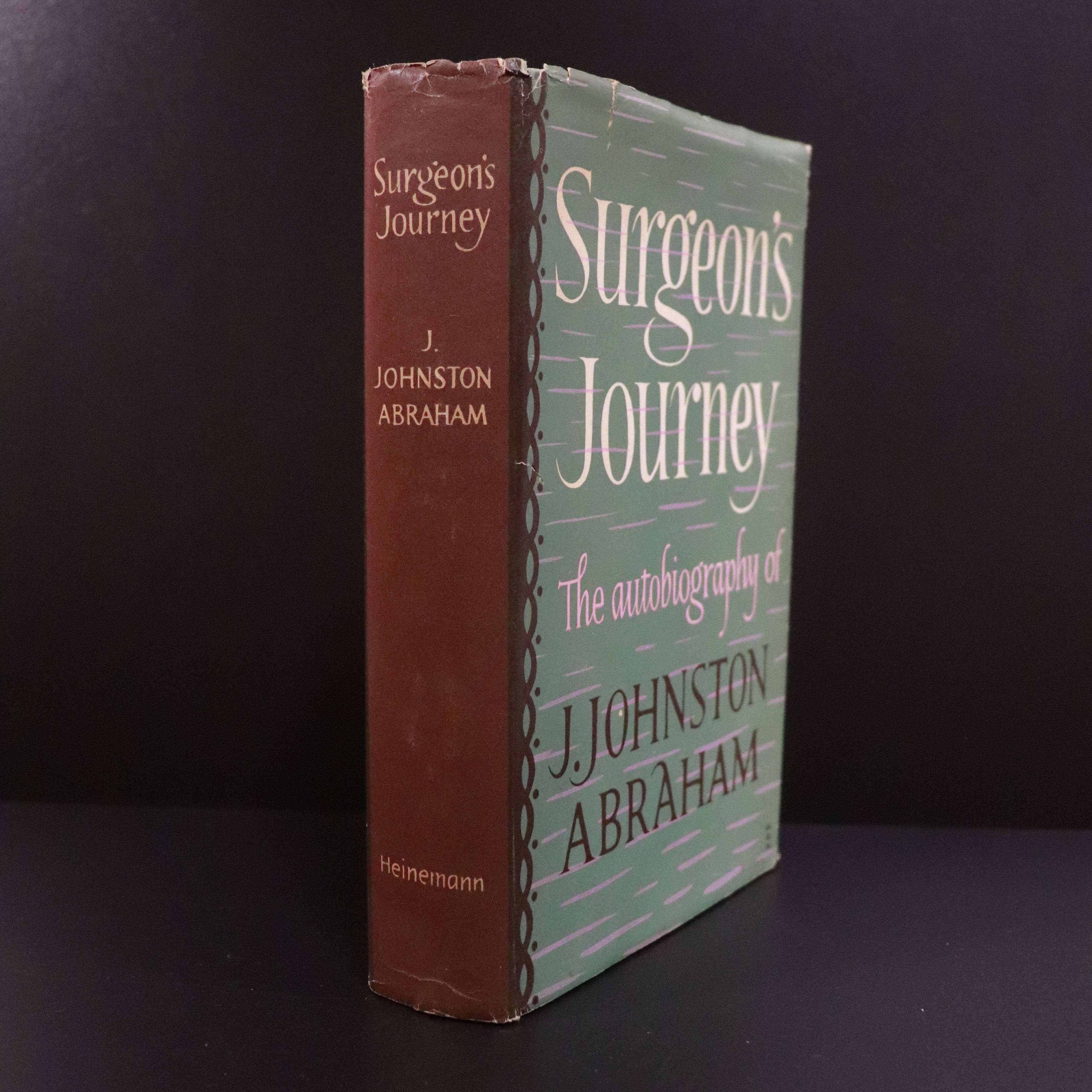 1957 Surgeon's Journey Bio J. Johnston Abraham Vintage Medical History Book