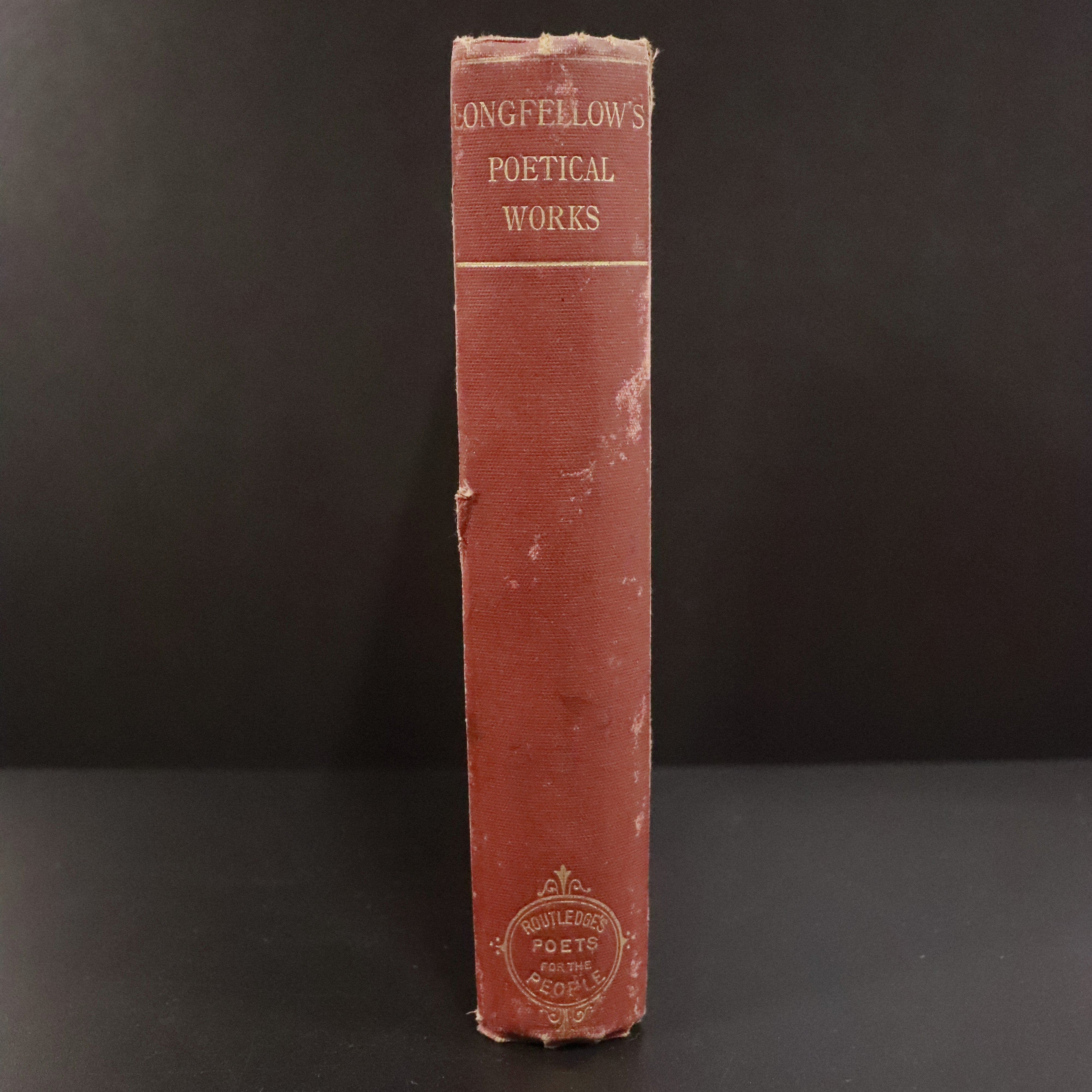 1891 Longfellow's Poetical Works With Michael Angelo Antique Poetry Book