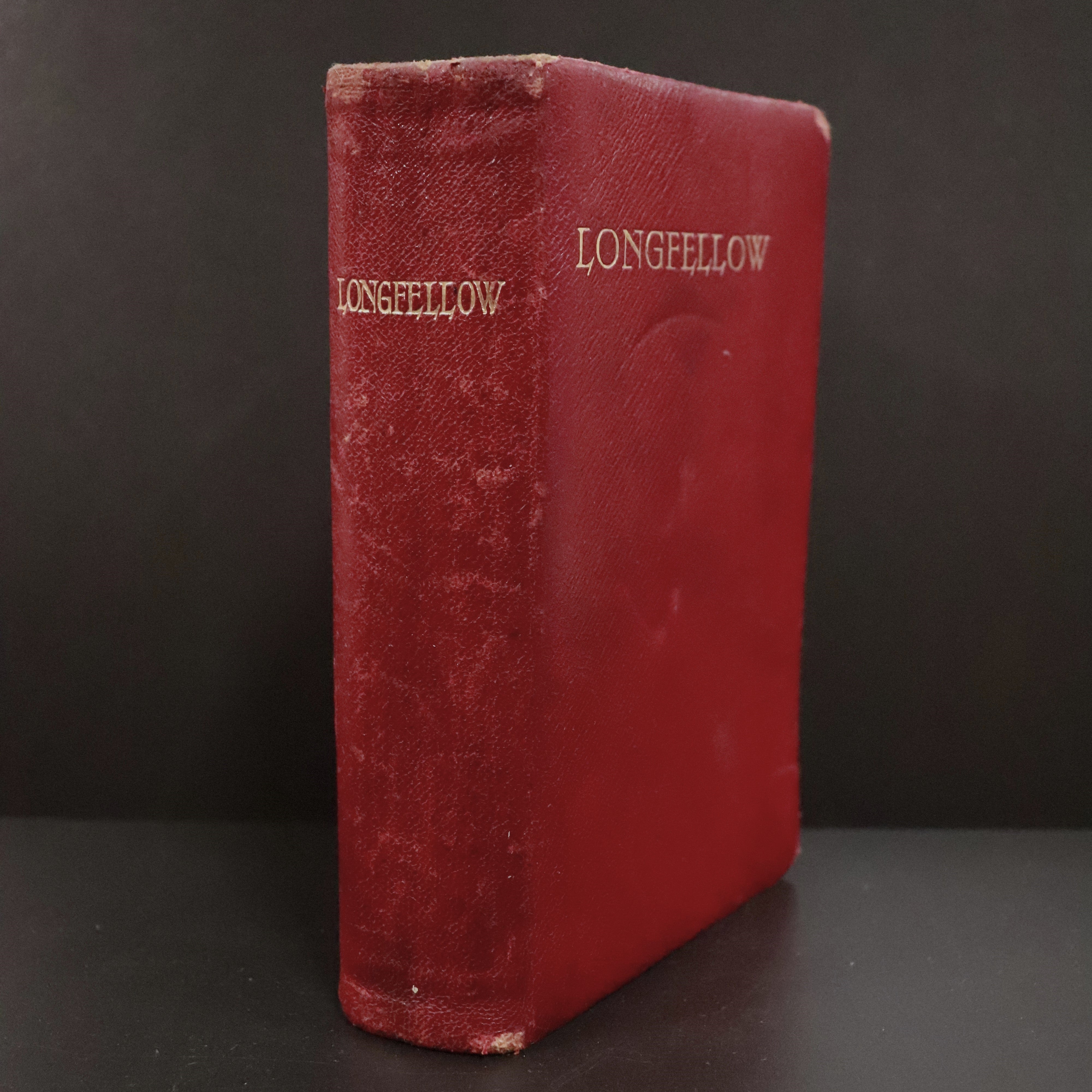 c1900 The Poetical Works Of Henry Longfellow Edited Rosetti Antique Poetry Book