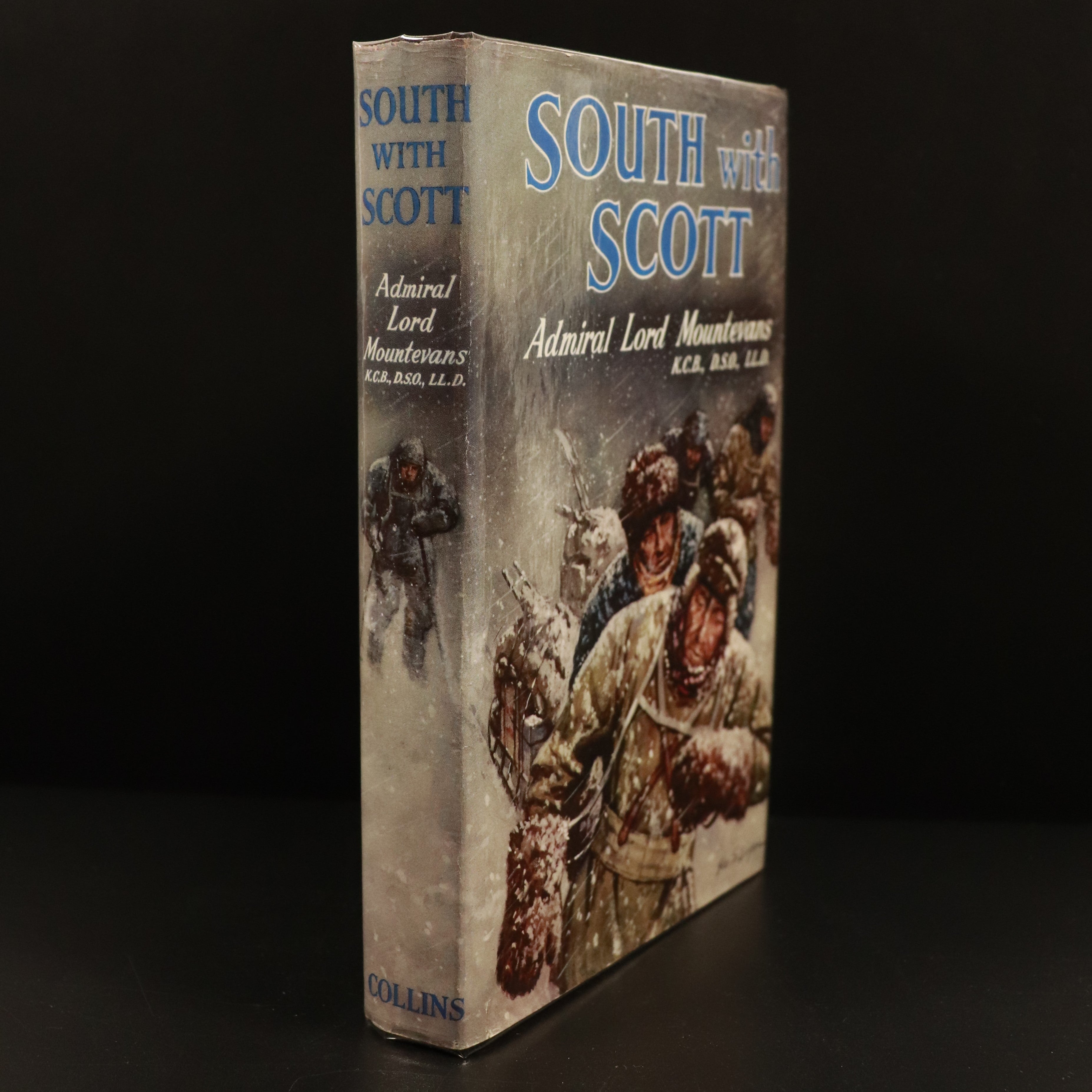 1957 South With Scott by Lord Mountevans 1st Edition Antarctic Exploration Book