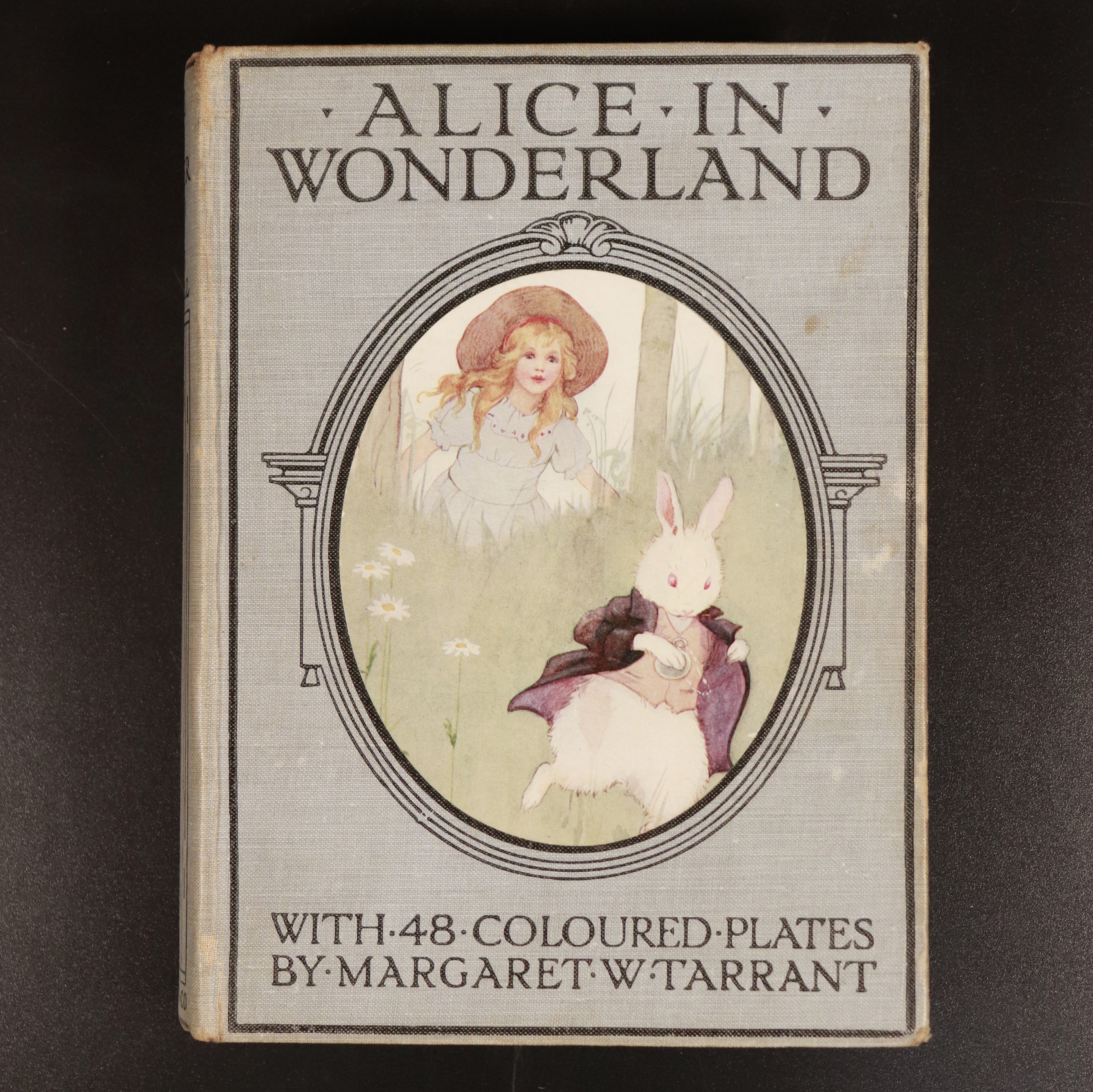 1922 Alice's Adventures In Wonderland by Carroll & Tarrant Antique Fiction Book