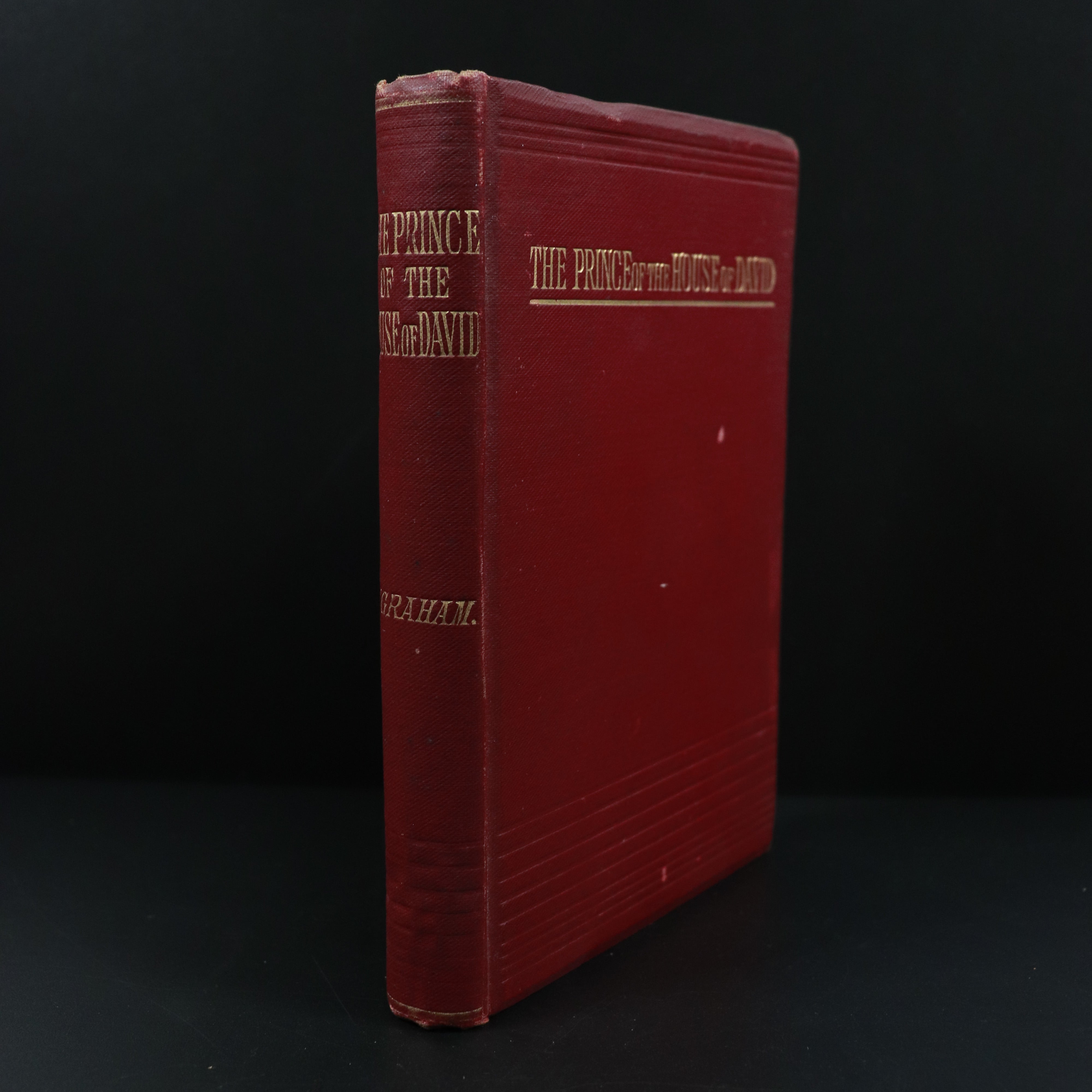 c1894 The Prince Of The House Of David by JH Ingraham Antiquarian Theology Book