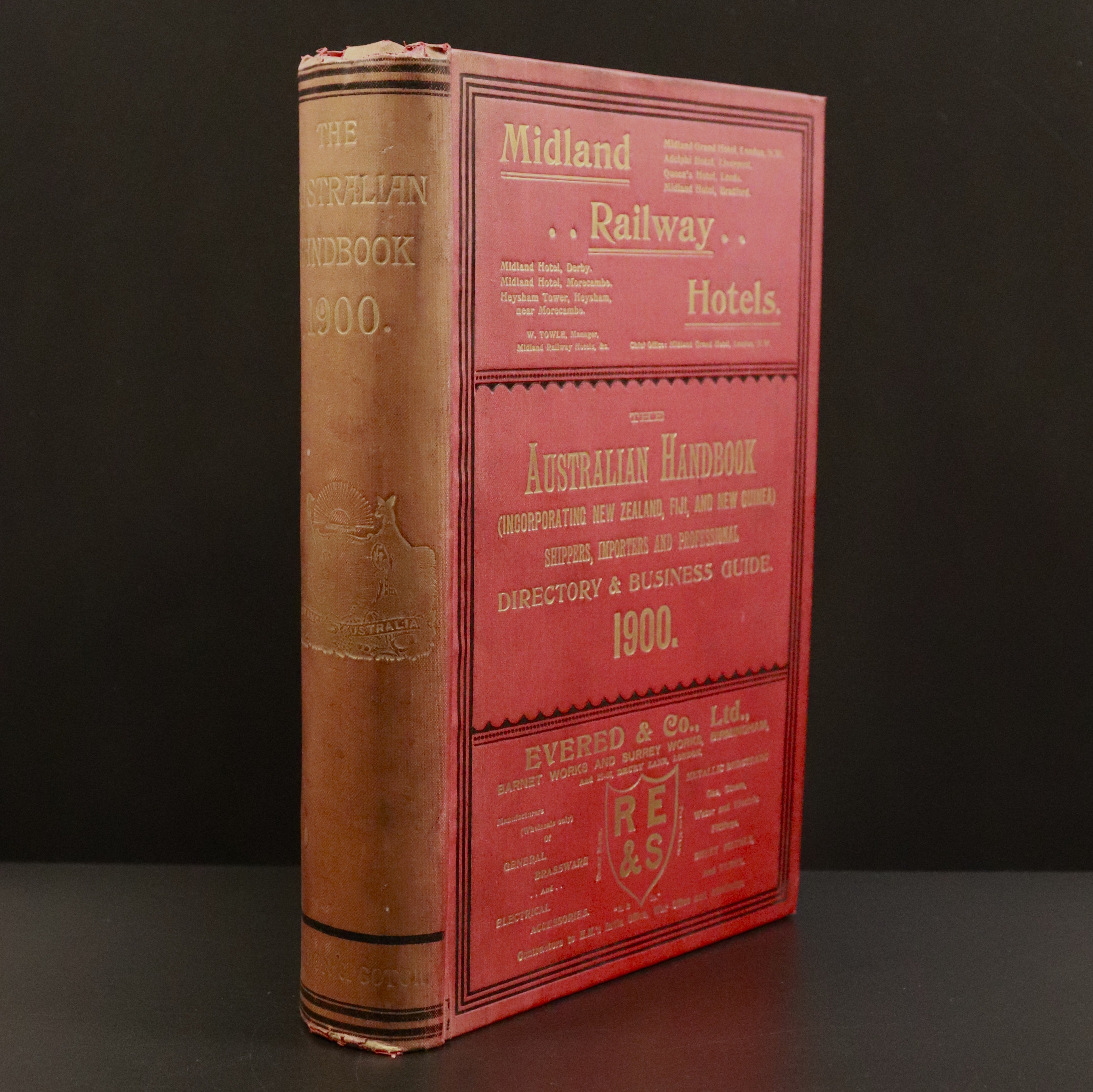 1900 Australian Handbook Directory Business Guide Antiquarian Reference Book