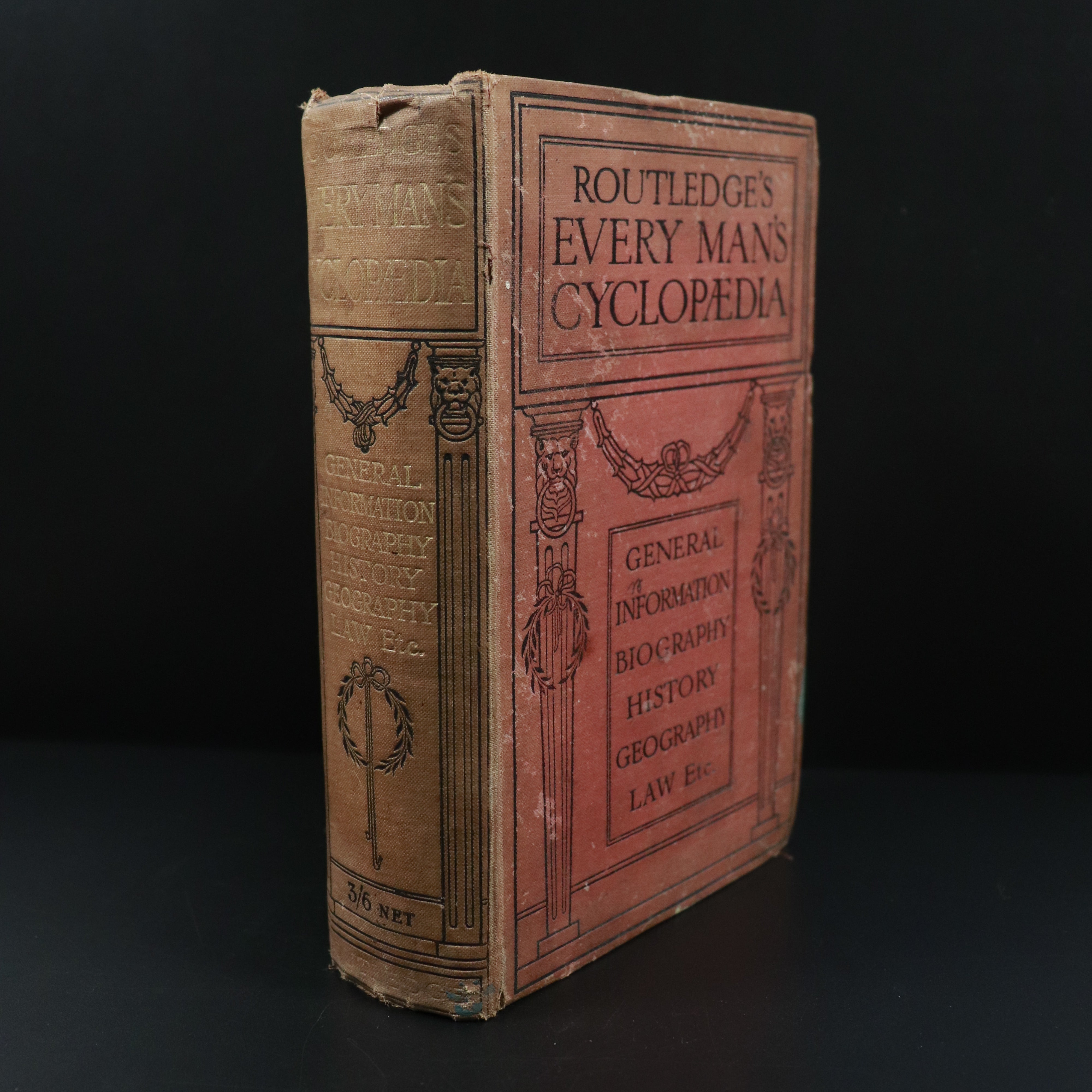 c1910 Routledge's Every Man's Cyclopaedia Antique Reference Book