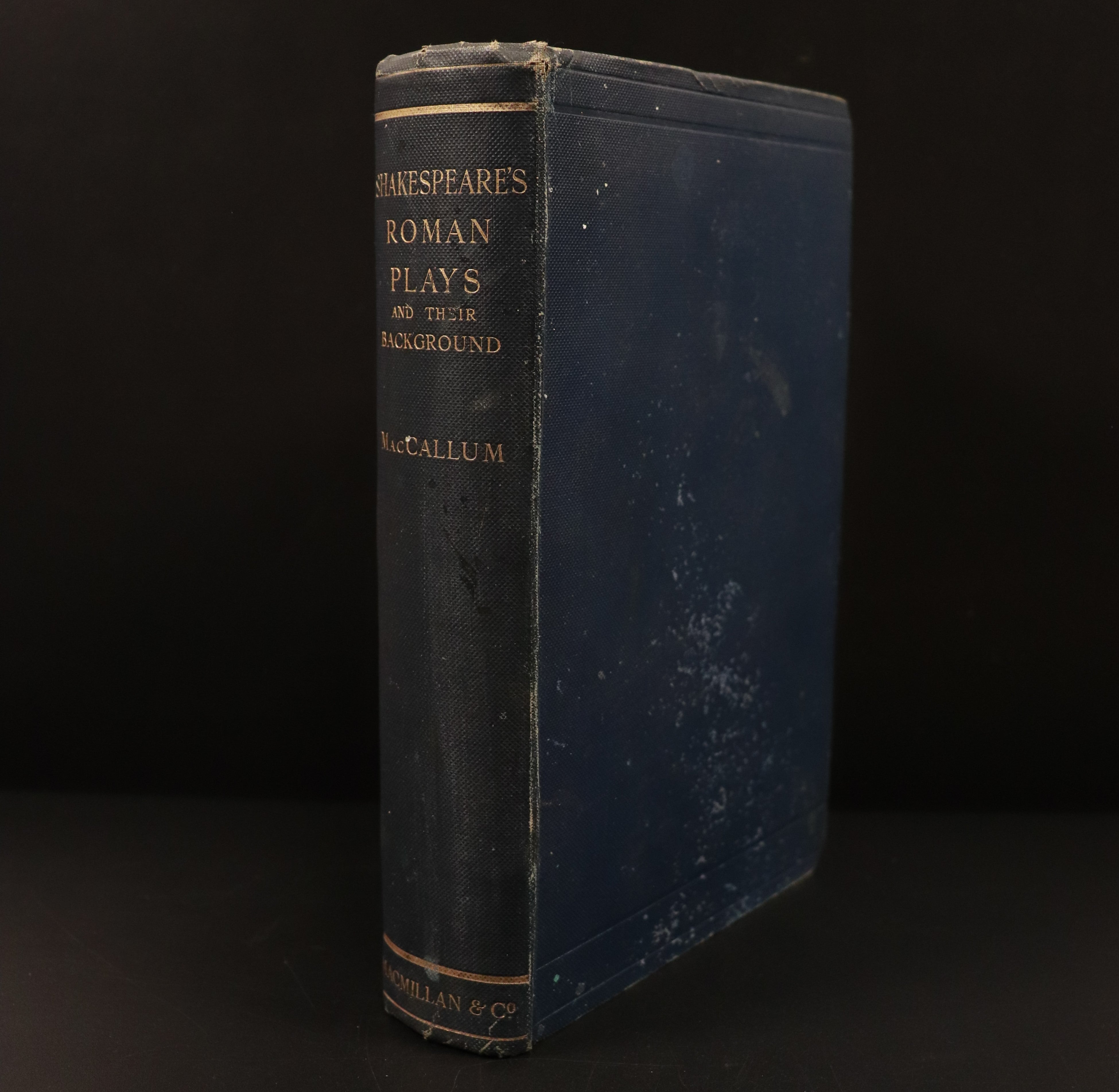 1910 Shakespeare's Roman Plays & Their Background by M. MacCallum Antique Book