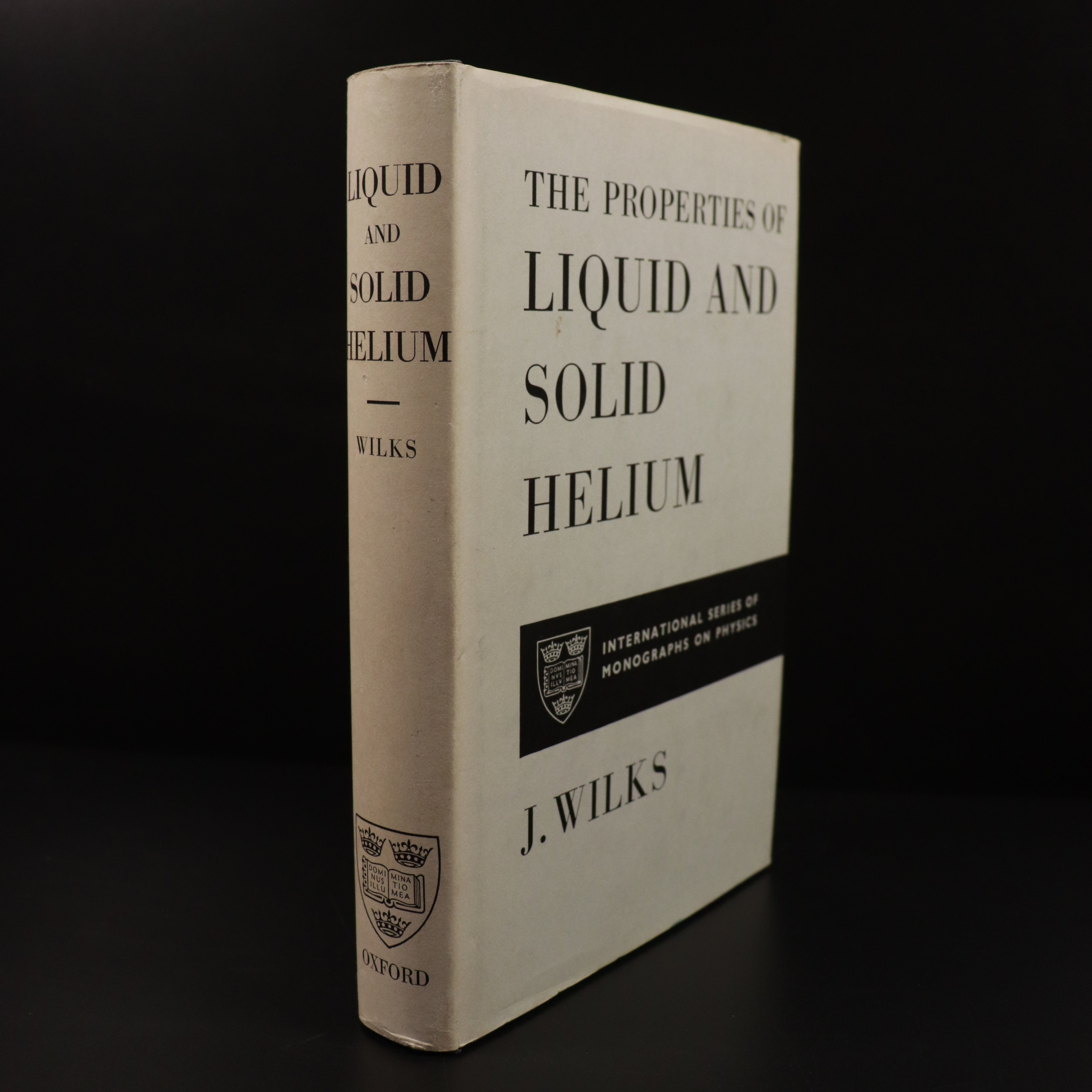 1967 Properties Of Liquid & Solid Helium J. Wilks Vintage Science Reference Book