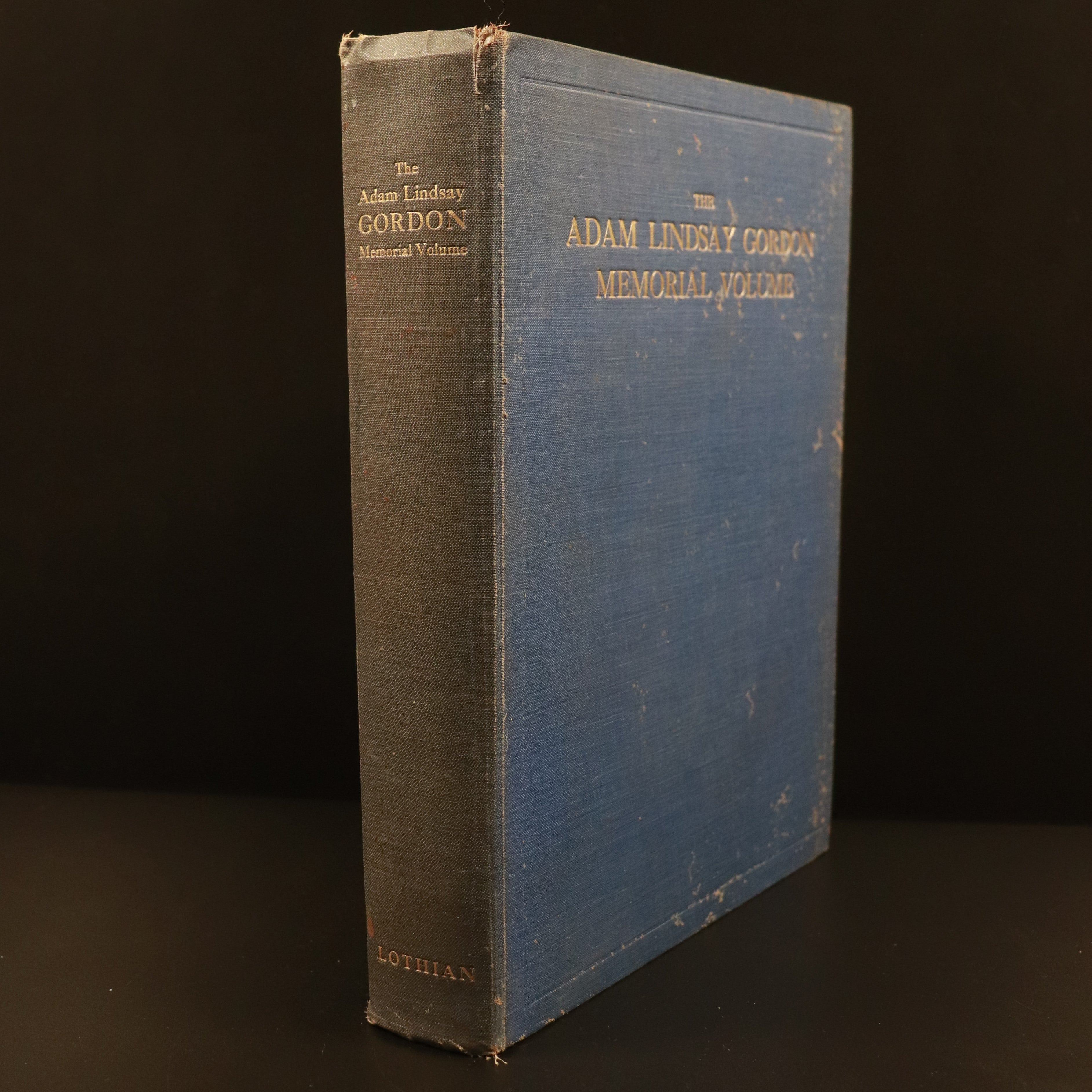 1926 The Adam Lindsay Gordon Memorial Volume by E.A. Vidler Antique Poetry Book