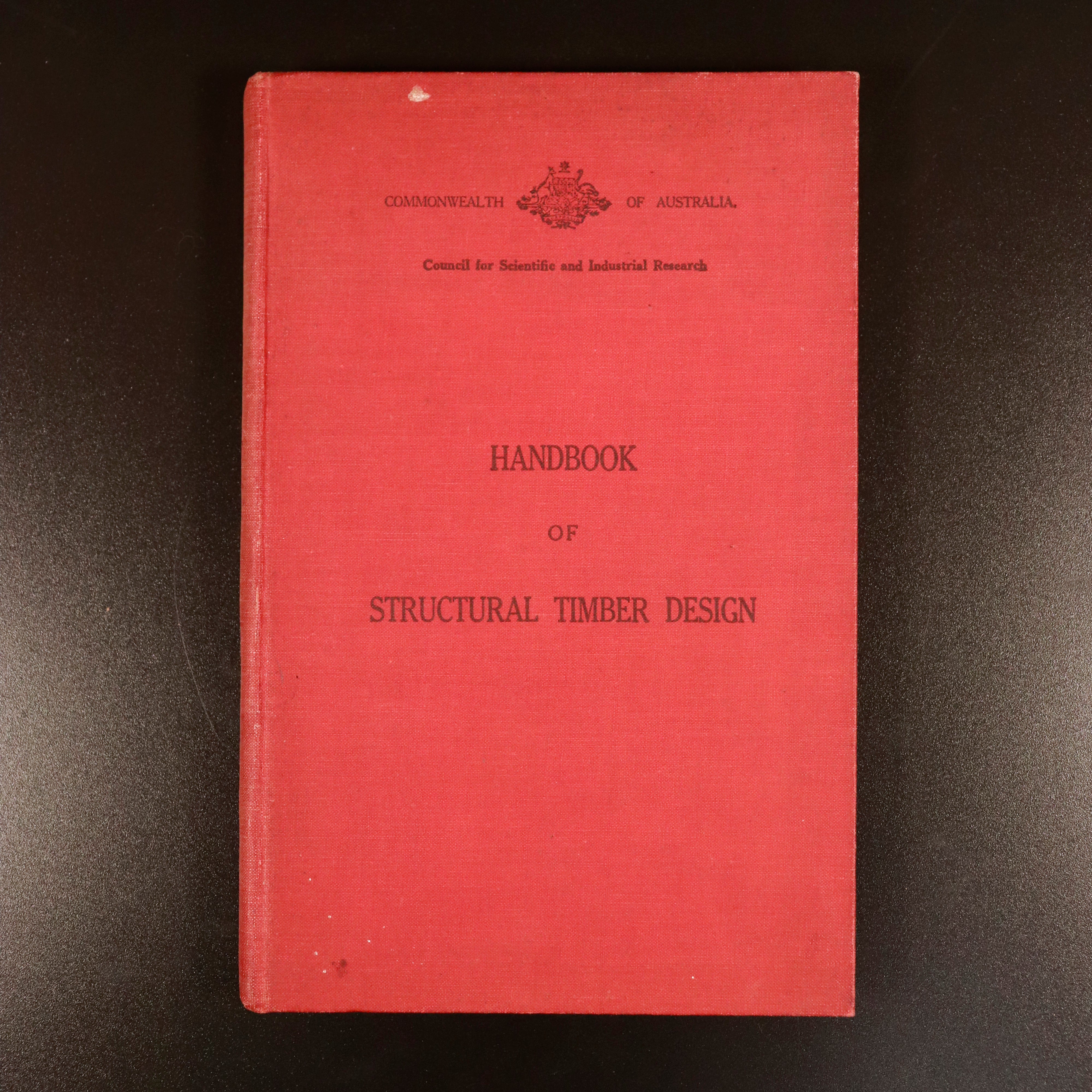 1939 Handbook Of Structural Timber Design Australian Building History Book