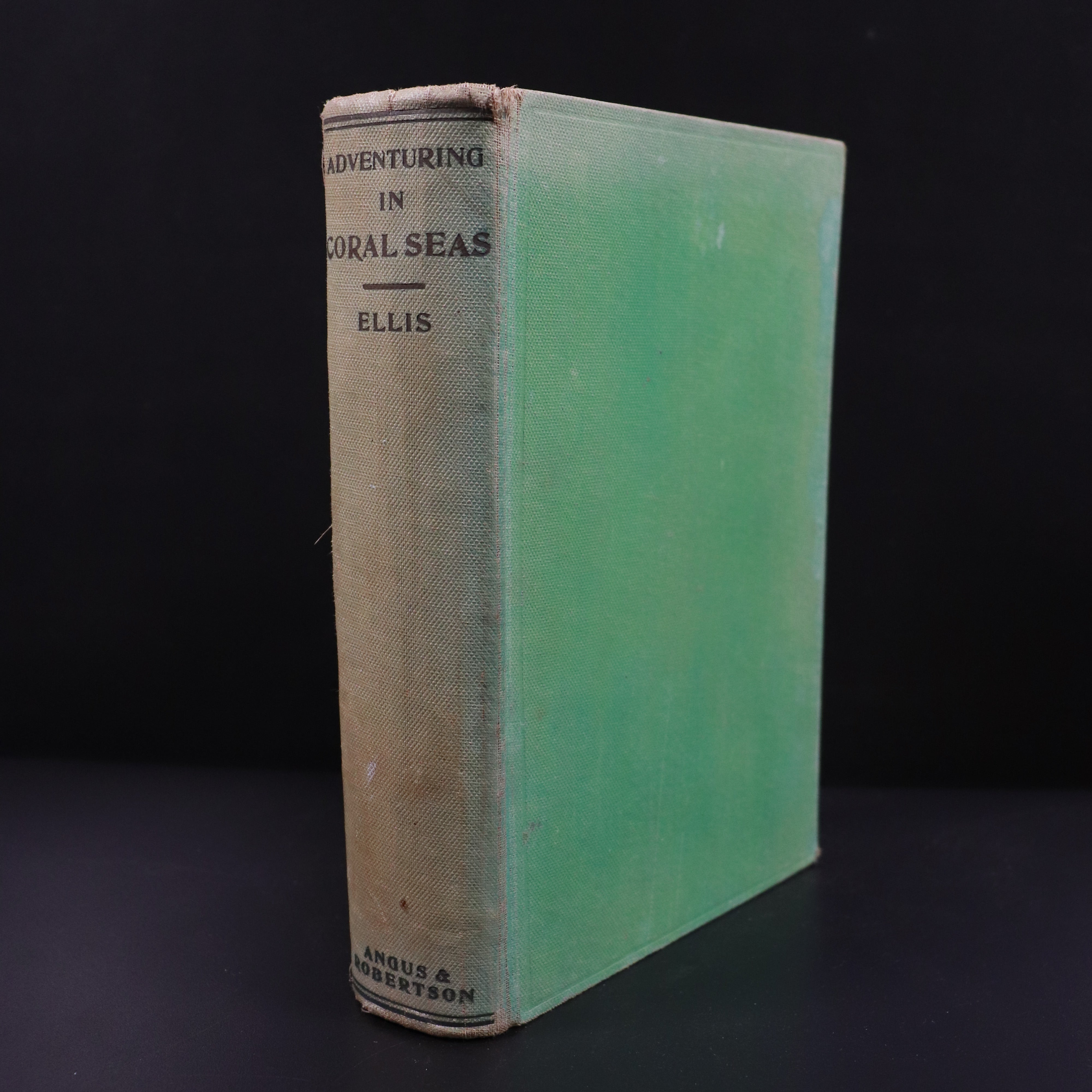 1936 Adventuring In Coral Seas by A.F. Ellis 1st Ed Antique Natural History Book