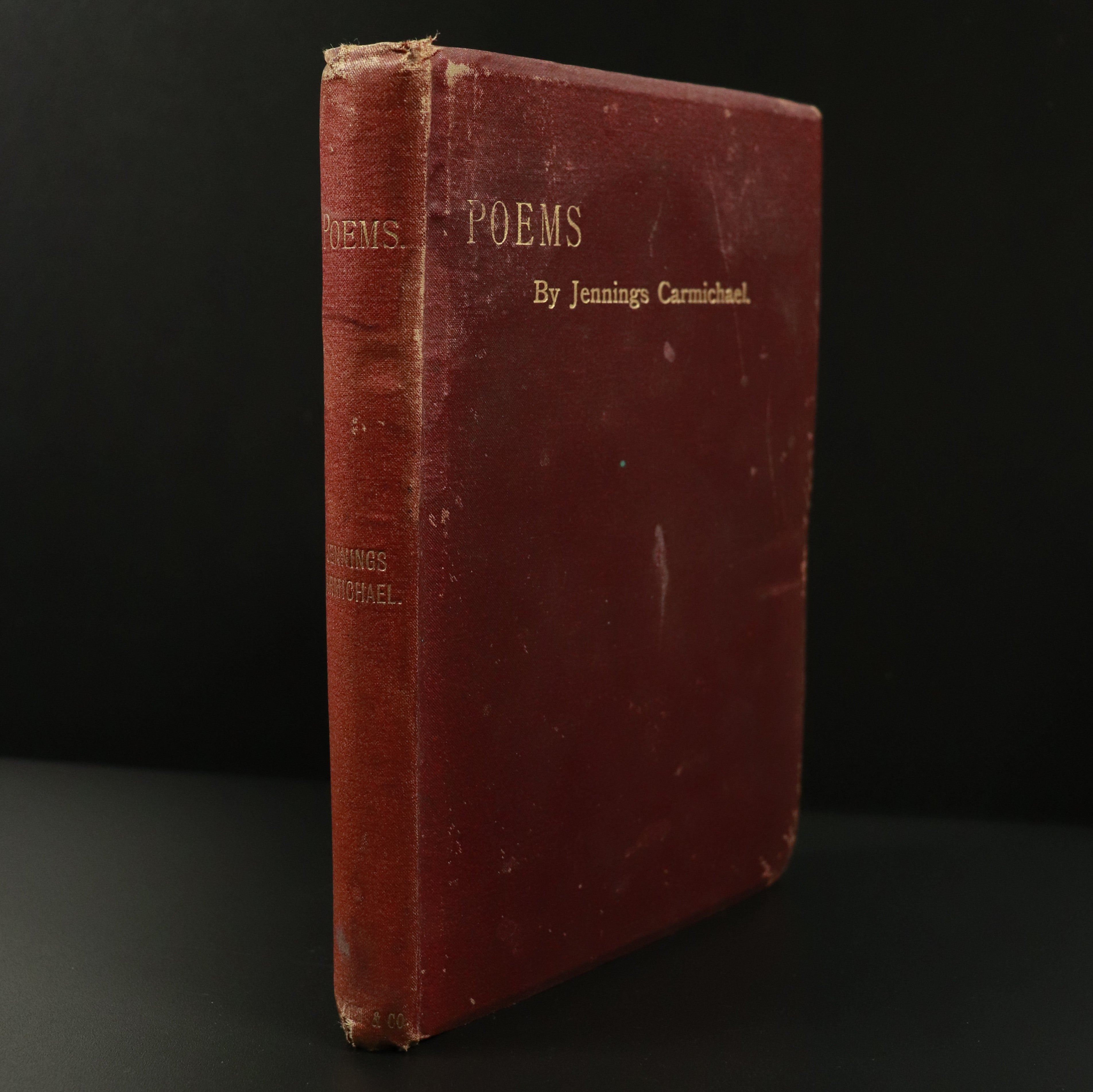 1895 Poems by Jennings Carmichael - Mrs F. Mullis Antique Australian Poetry Book