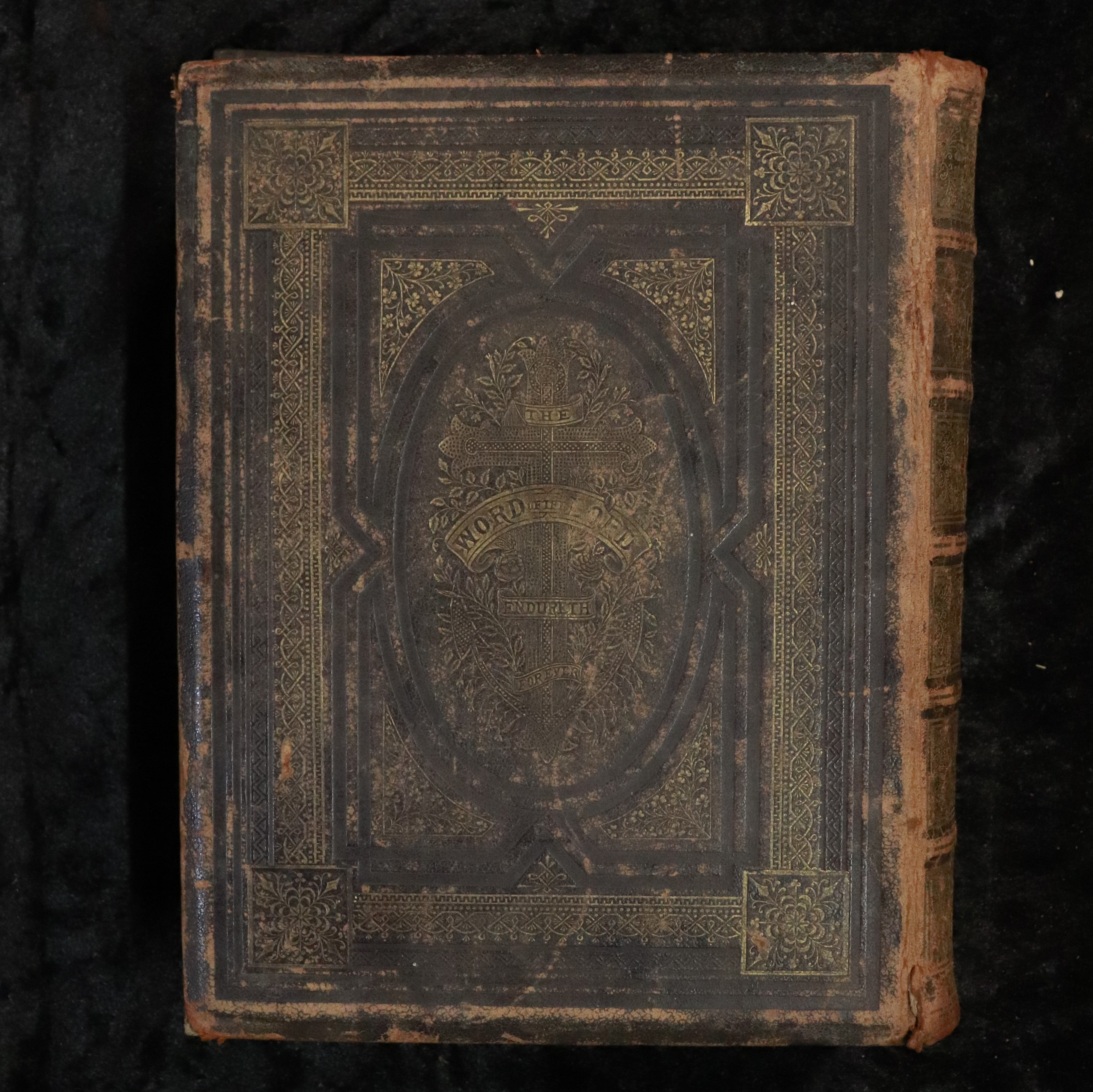 c1885 Brown's Self Interpreting Family Bible Rev J. Brown Antique Religious Book