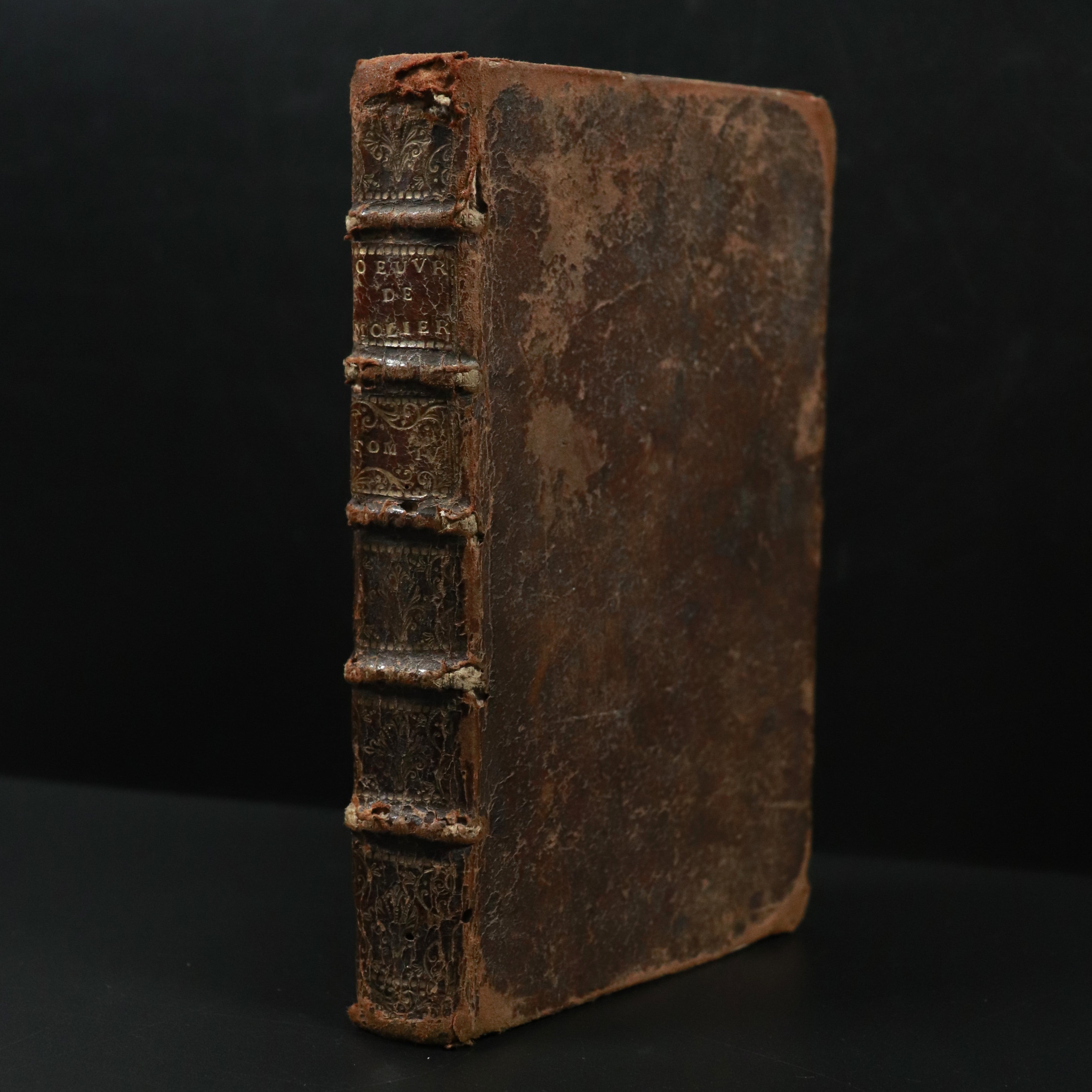 1730 Les Ouvres De Monsieur De Moliere Antiquarian French Literature Book