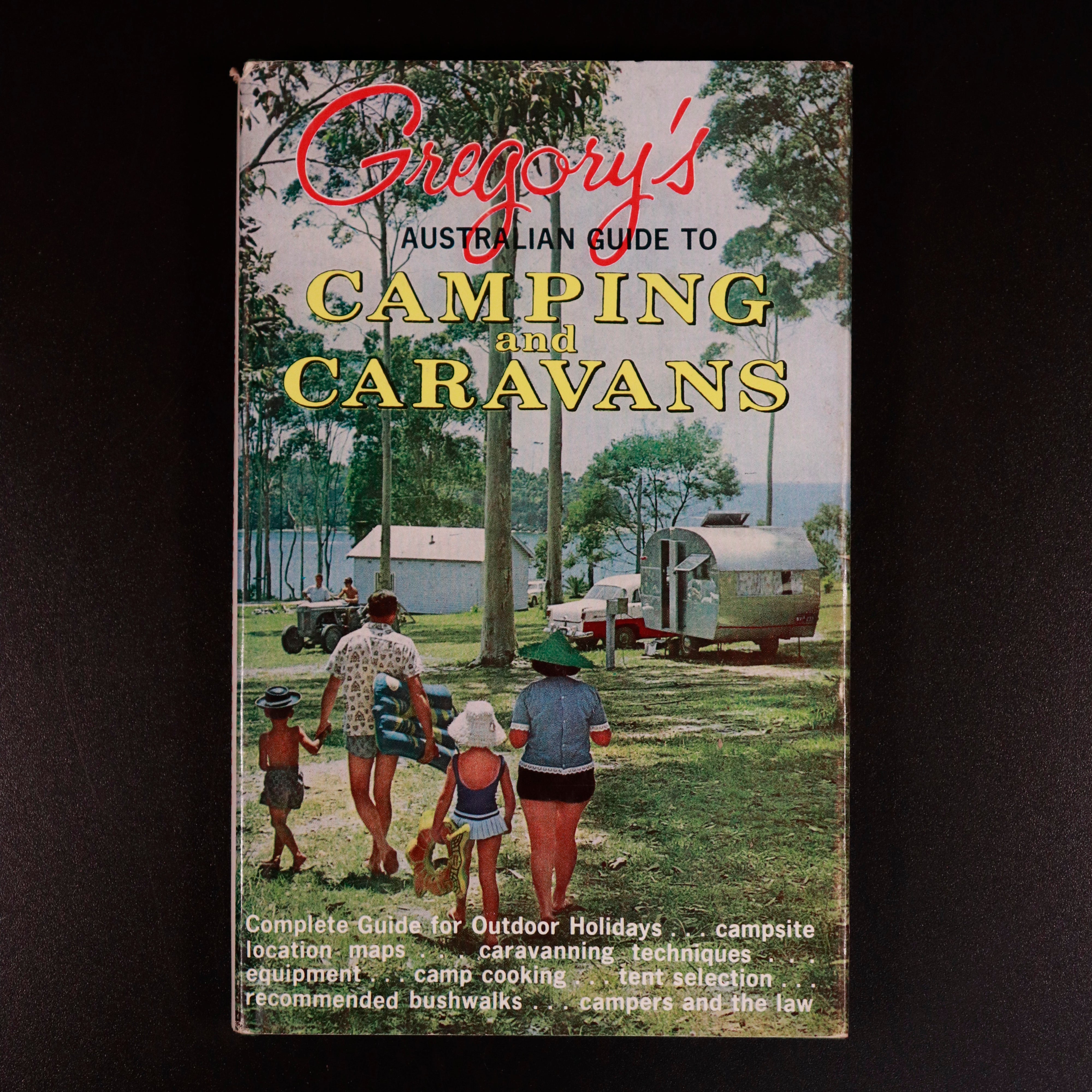 c1965 Gregory's Guide To Camping & Caravans Vintage Australian Travel Book