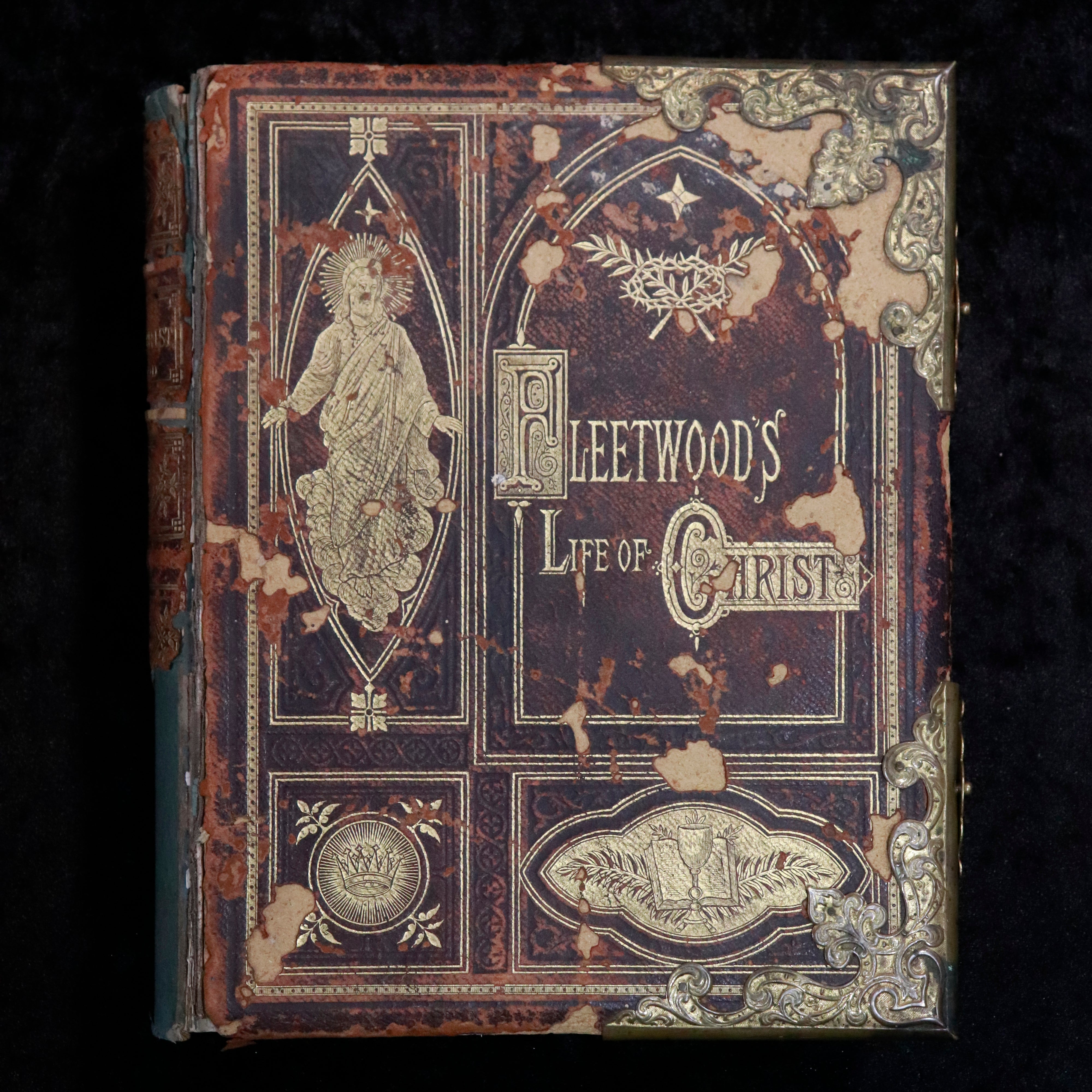 The Life Of Jesus Christ by Rev. John Fleetwood - c1880 - Antique Religious Book