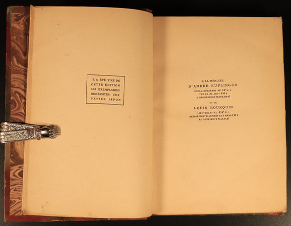 c1920 La légende de Guillaume d'Orange Antique British History Book In Fench