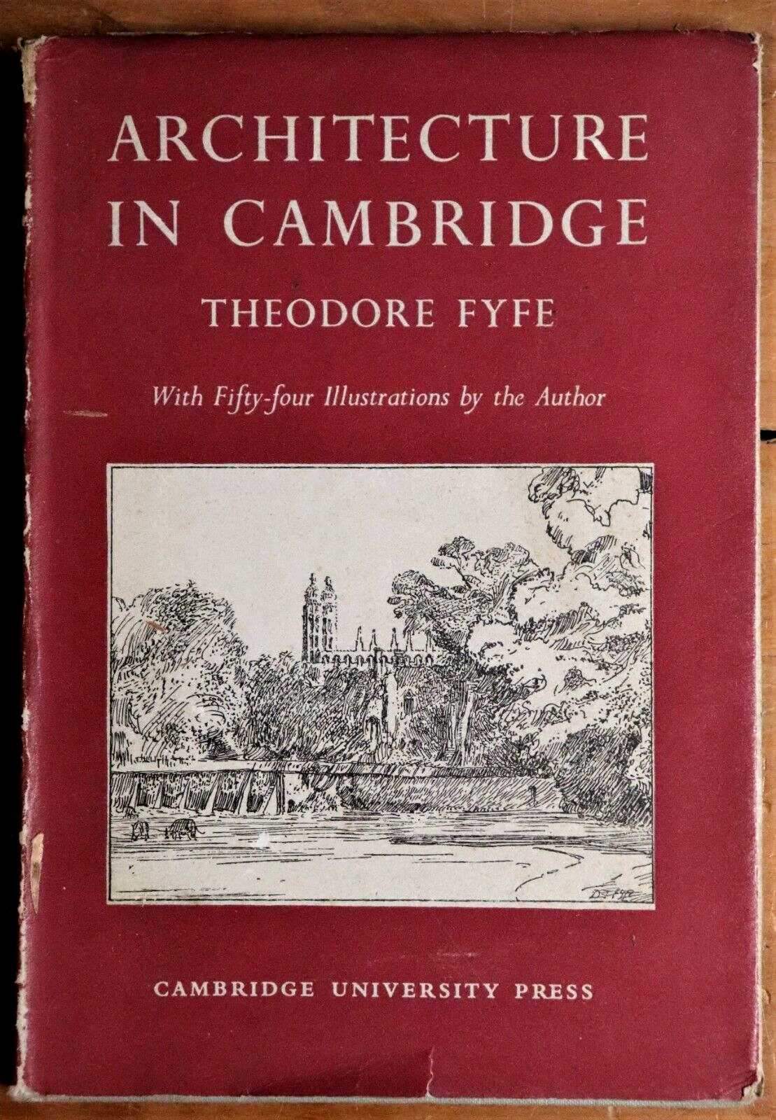 1942 Architecture In Cambridge: Theodore Fyfe Antique British Architecture Book