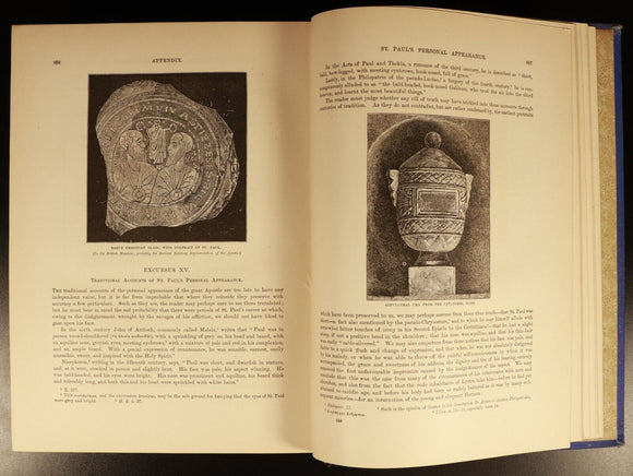 1883 Life & Work Of St Paul by F.W. Farrar Antique Theology Book Illustrated