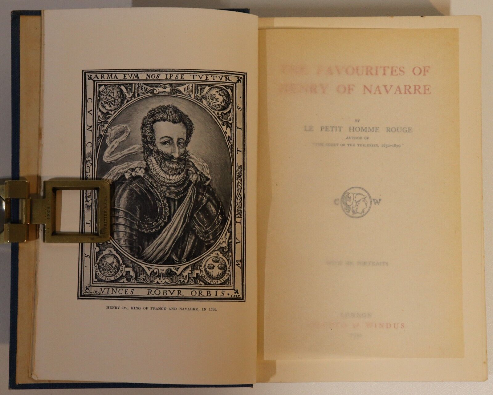 1910 The Favourites Of Henry Of Navarre Antique French History Book - 0