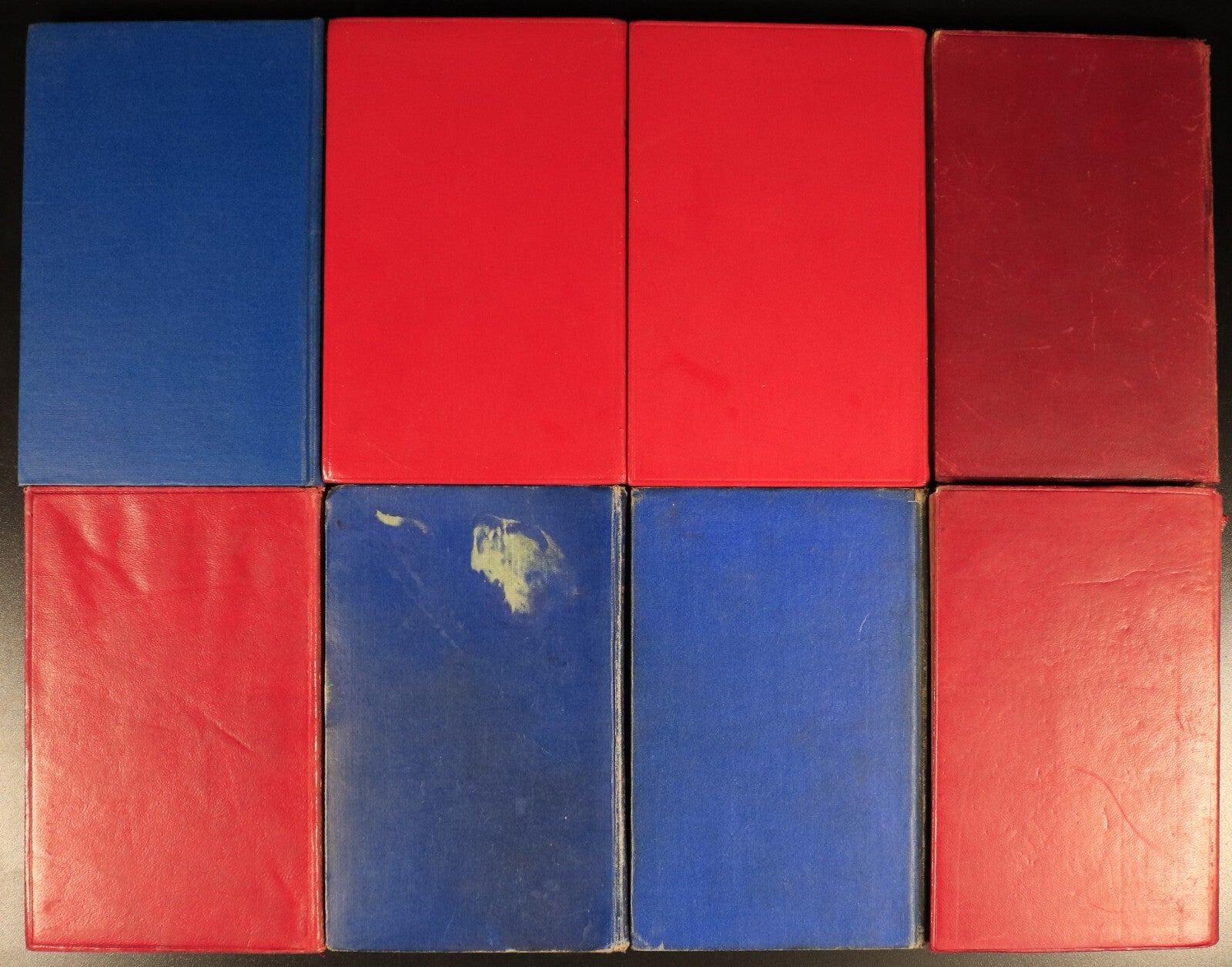 c1909 8vol Rudyard Kipling Library Antique Fiction Book Collection Bulk Lot