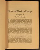 Heroes Of Modern Europe by Alice Birkhead 1923 Antique Leather History Book-7