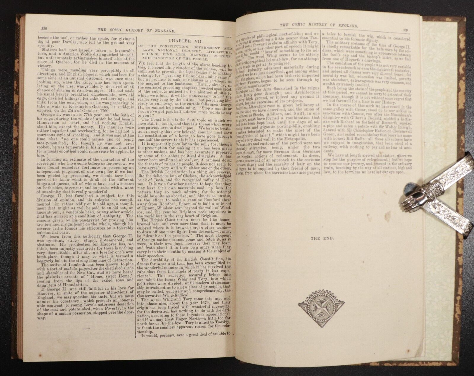 c1895 The Comic History Of England by G.A. A'Beckett Antiquarian History Book