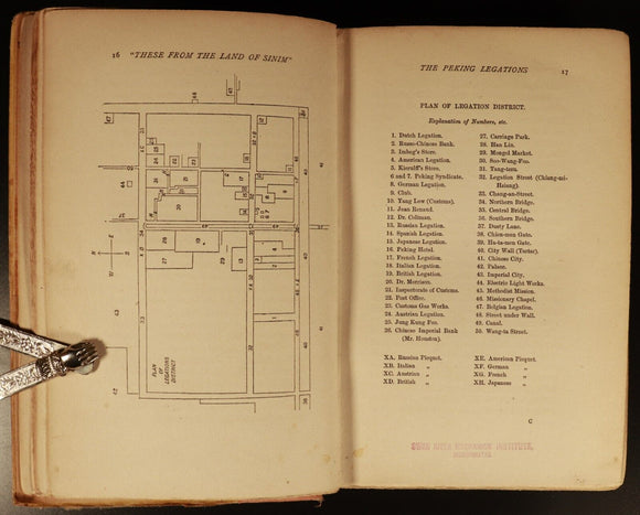 1901 These From The Land Of Sinim Rare 1st Edition Chinese History Book