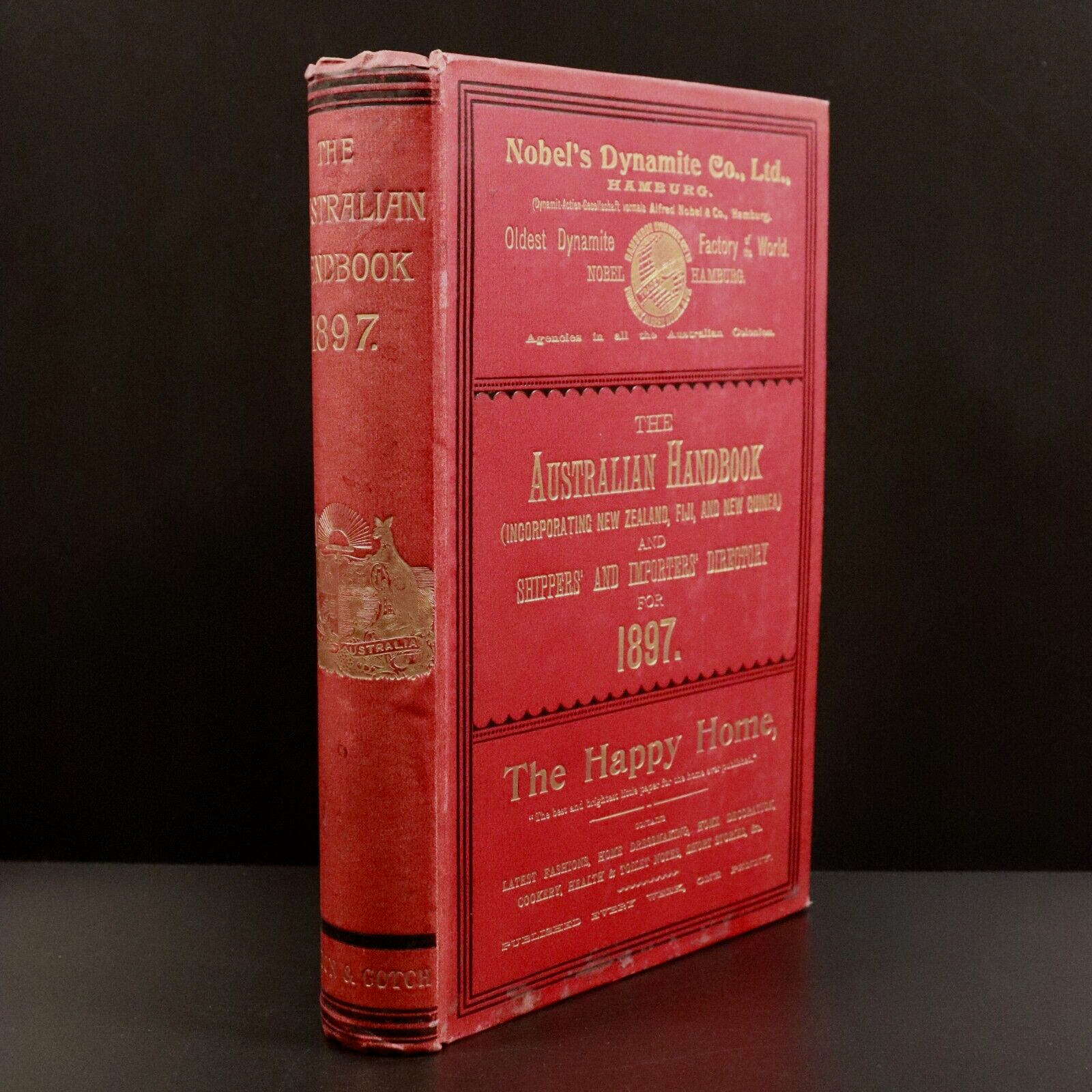 1897 Australian Handbook Directory Business Guide Antiquarian Reference Book