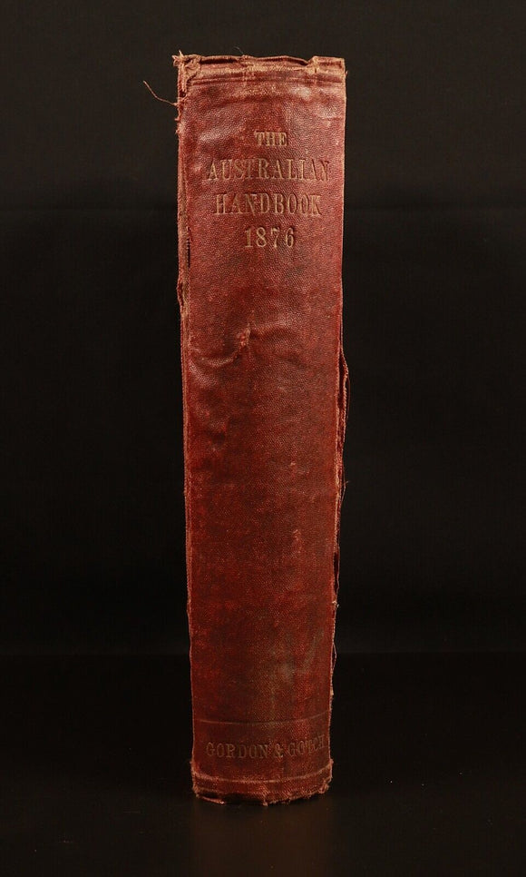 1876 Australian Handbook Almanac Shippers' Directory Antiquarian Reference Book