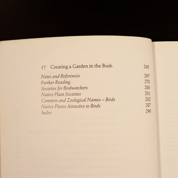 1991 A Garden Of Birds: Australian Gardens by G. Pizzey Reference Book Signed