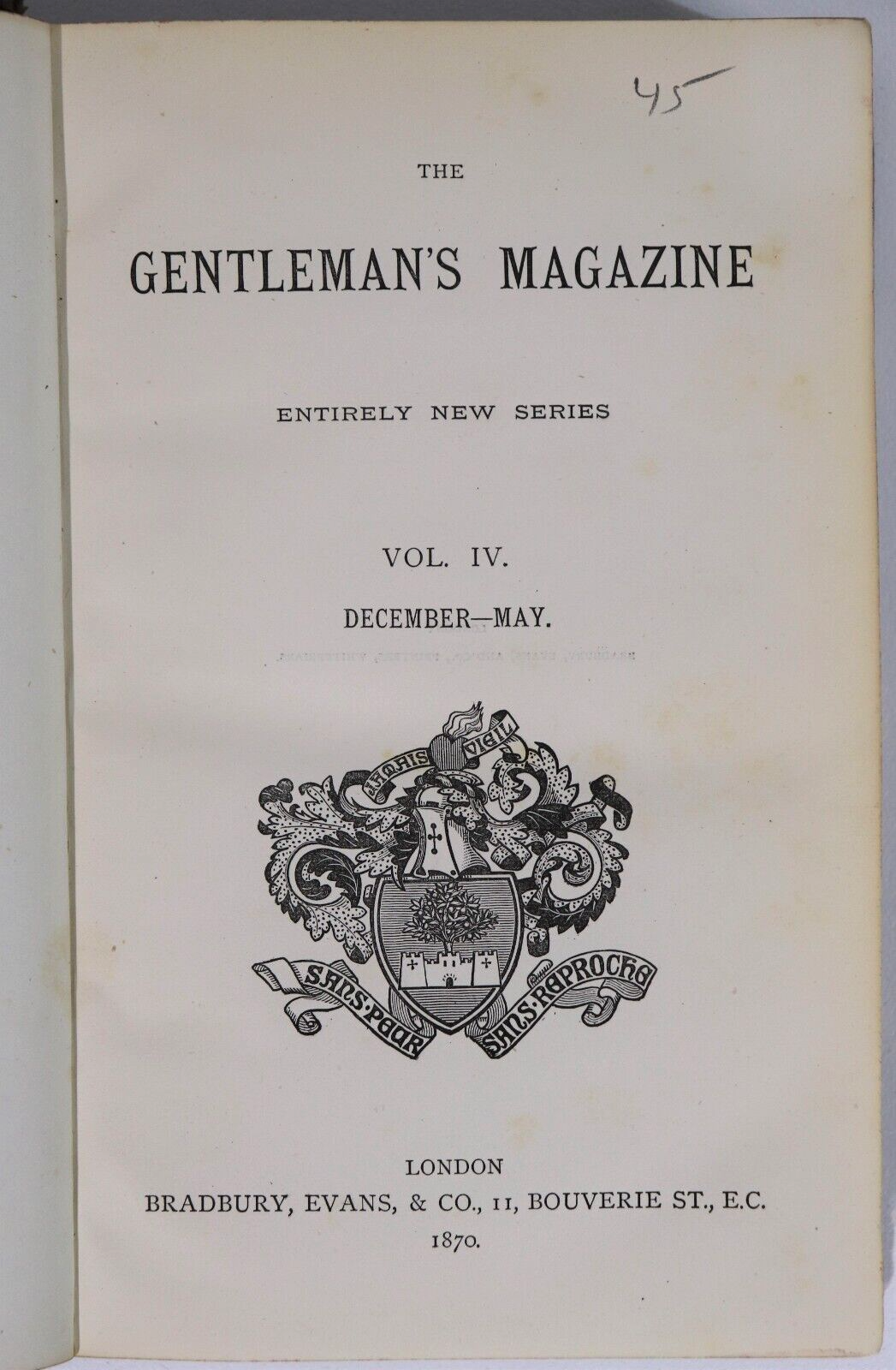 1869 3vol The Gentleman's Magazine Antique British History Reference Books