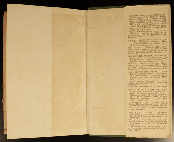 1928 Coo-ee Talks by W. Robertson Australian Aboriginal History Book 1st Edition