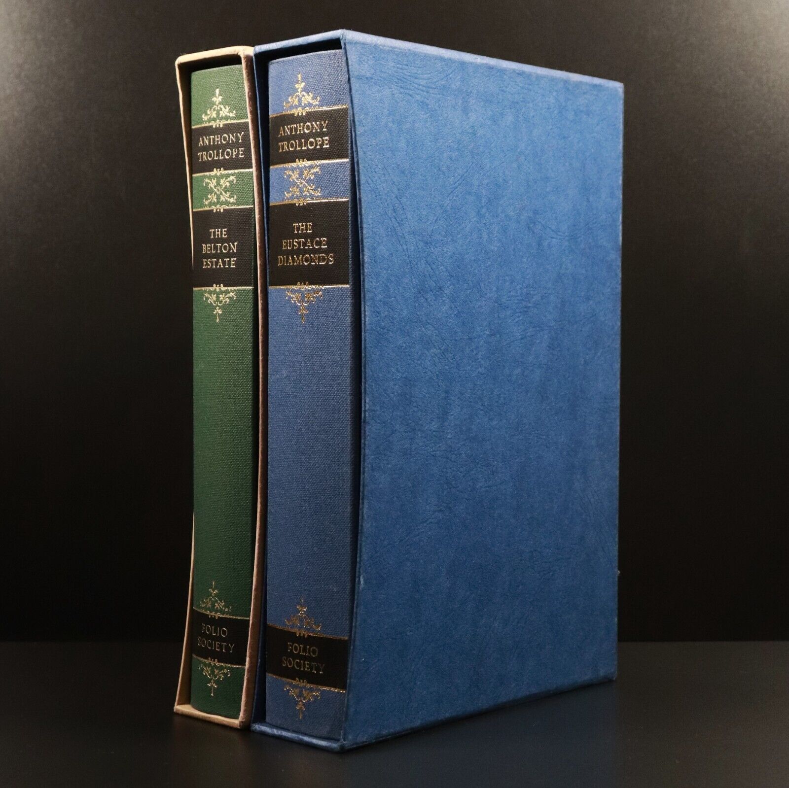 1990 2vol Eustace Diamonds & Belton Estate Anthony Trollope Folio Society Books