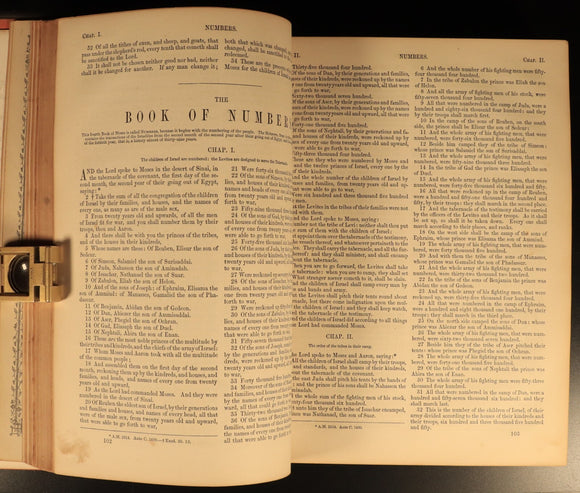 1865 The Pictorial Catholic Bible by Rev Dr Cullen Antiquarian Leather Bible