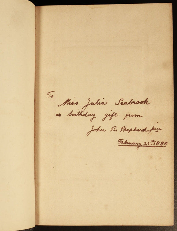 c1880 The Birthday Scripture Text Book Antiquarian Religious Reference Book