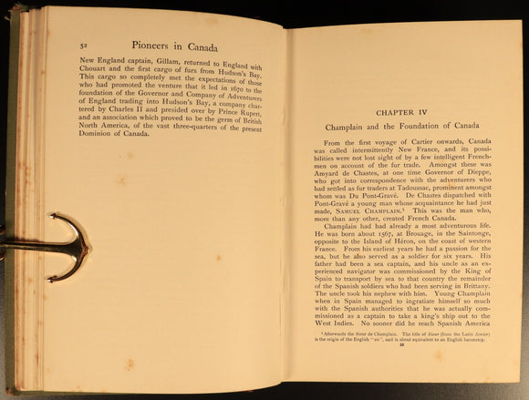 Pioneers In Canada by Sir Harry Johnston c1900 Antique Canadian History Book