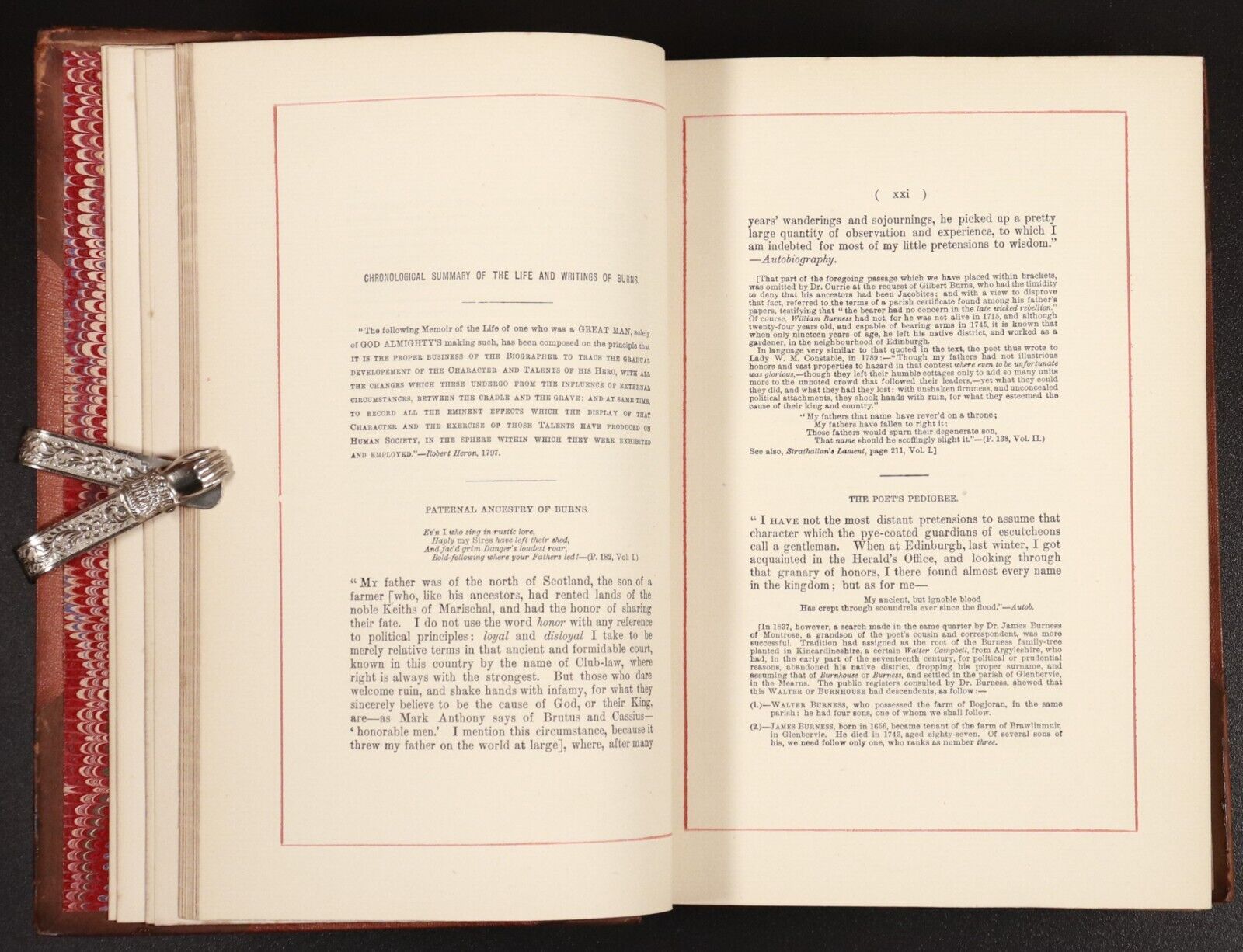1887 2vol Poetical Works Of Robert Burns Antique History Book Set Leather Bind
