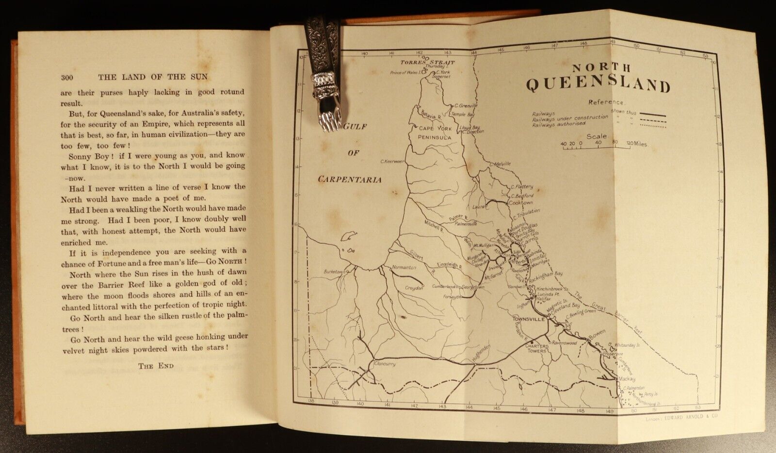 1924 The Land Of The Sun by E.J Brady Antique Australian History Book Queensland