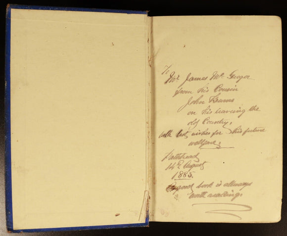 1885 Cobbett's Advice To Young Men Antiquarian British Self Help Guidance Book